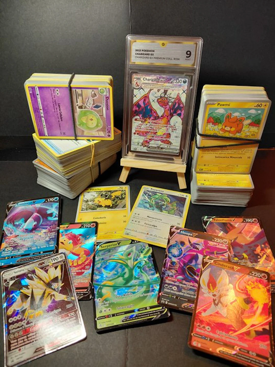 Pokémon - 500 Graded card - Charizard #056 Foil