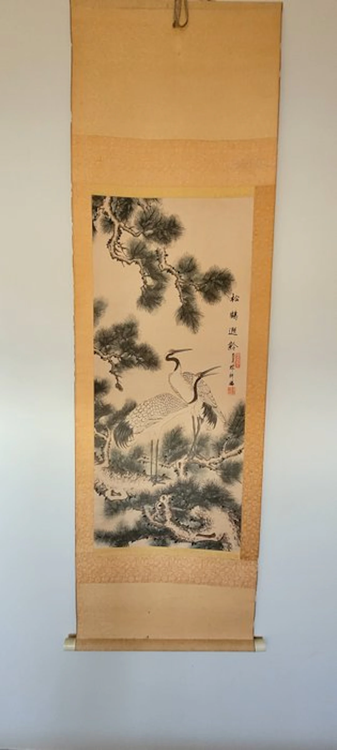 Hanging scroll - Paper, Silk - Japan - 20th century
