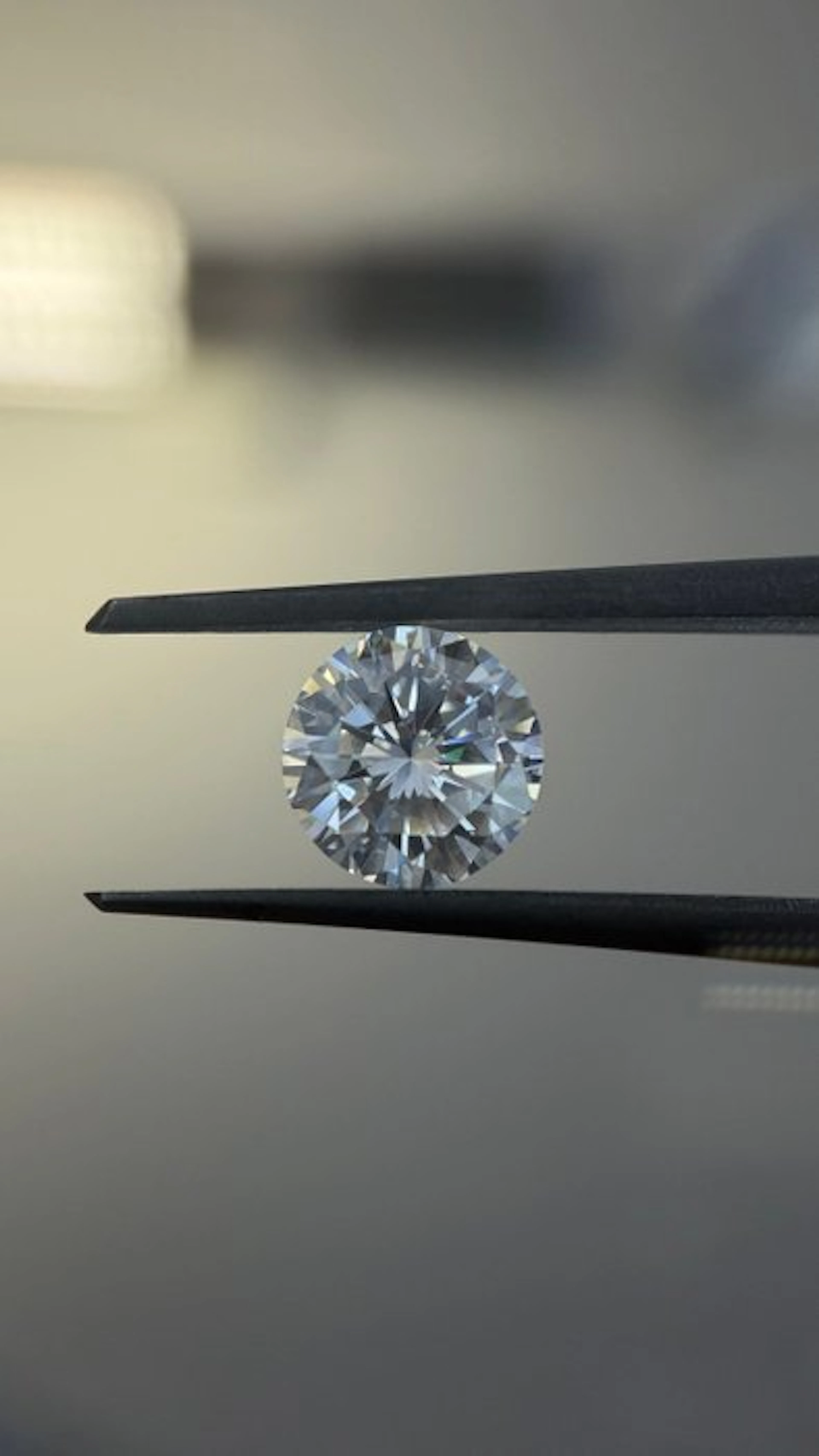 1 pcs Diamond (Natural) - 0.58 ct - Round - E - IF...