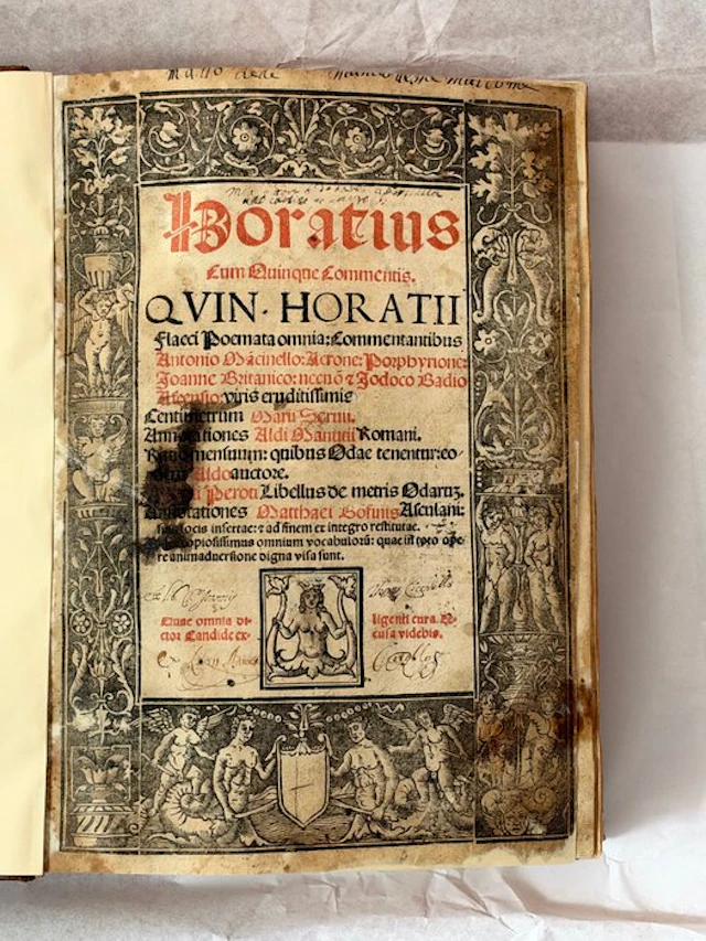 Quinto Orazio Flacco / Horatius Flaccus - QVIN. HORATII / Poemata Omnia - 1527