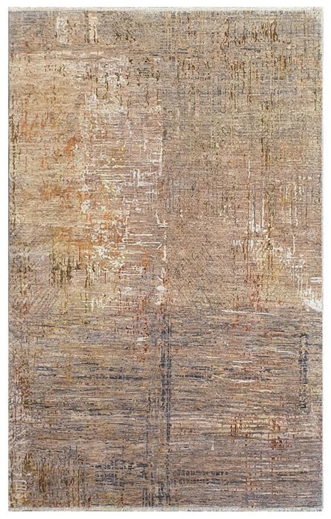 Hand-knotted designer rug made of wool & silk – Very fine...