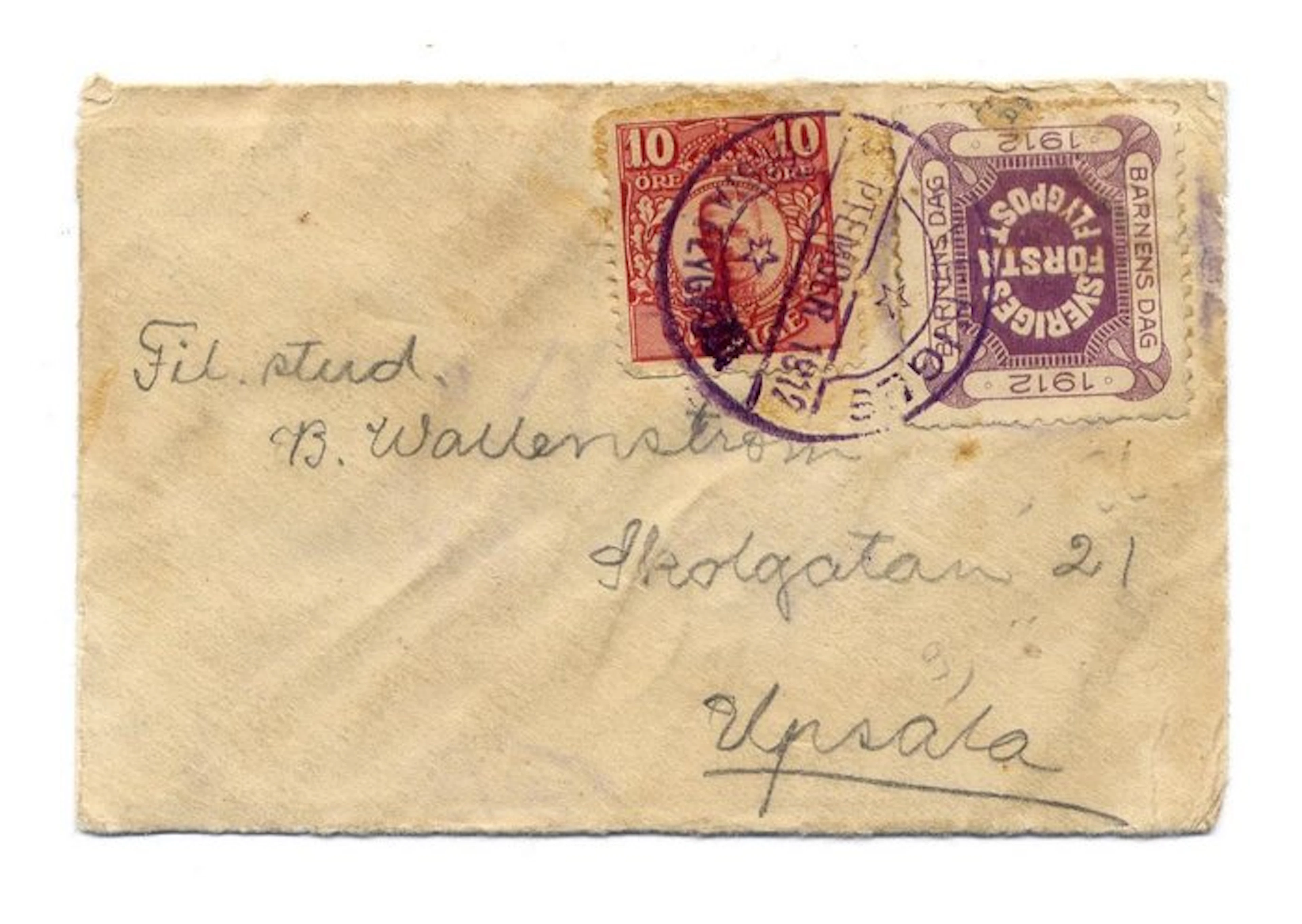 Sweden 1936 - First Airmail Flight Cover (Barnens Dag Flygpost)