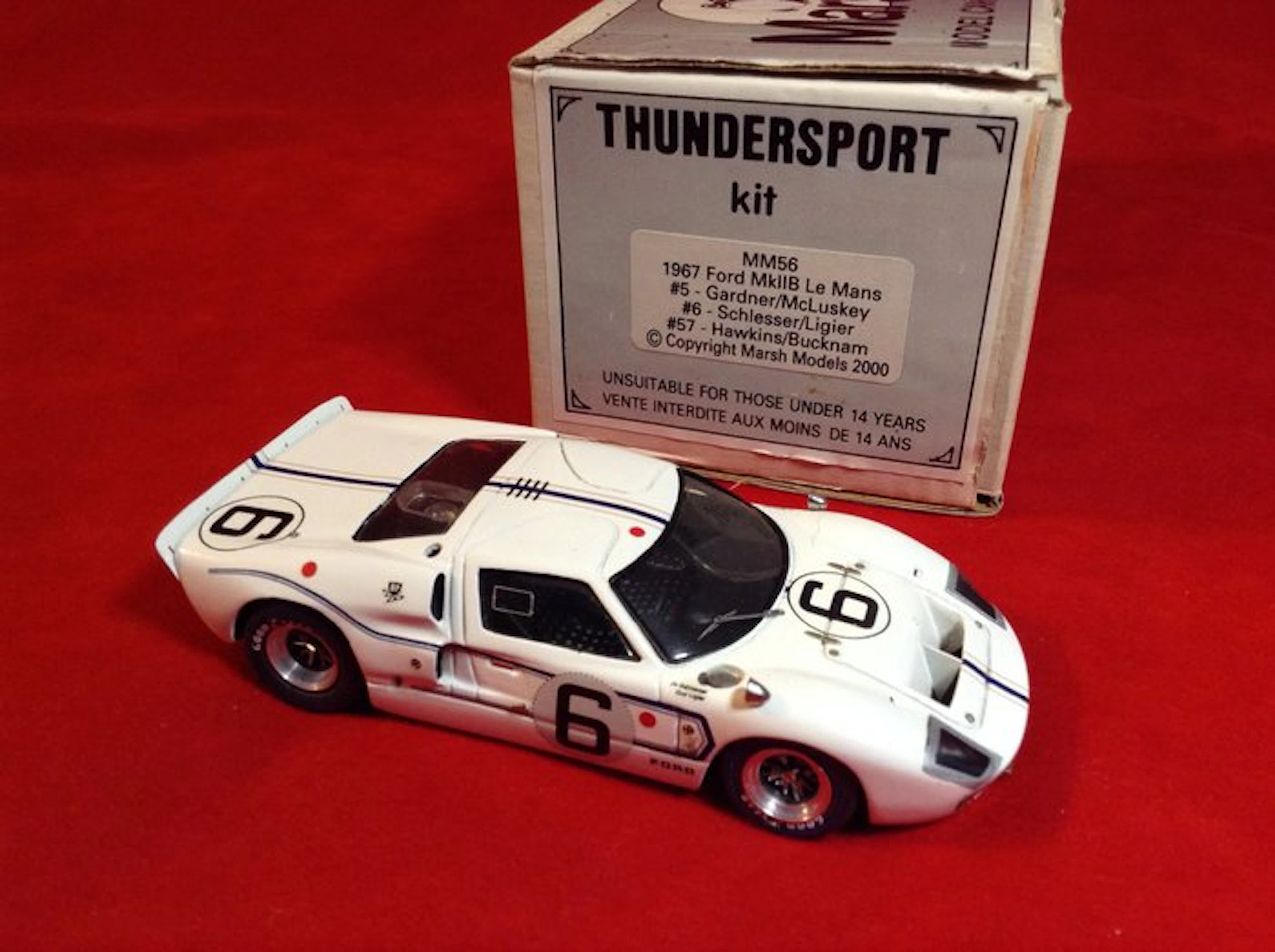 Marsh Models - Thundersport - made in England 1:43 - Model race car - ref