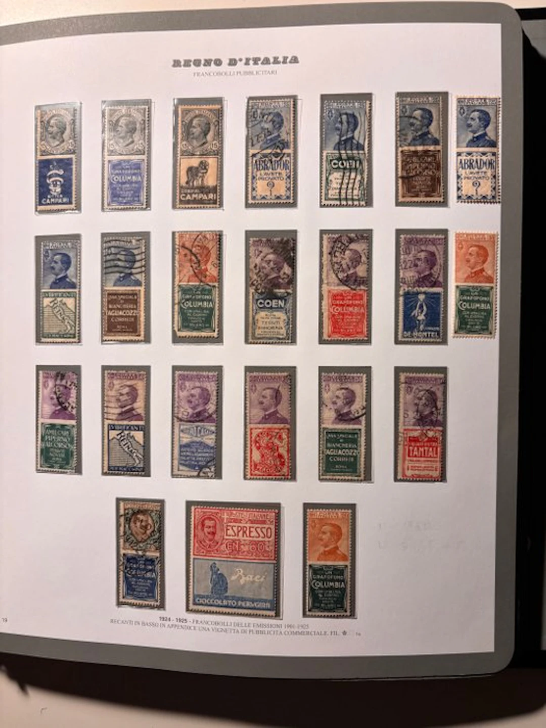 Italy Kingdom 1924/1925 - Advertising stamps