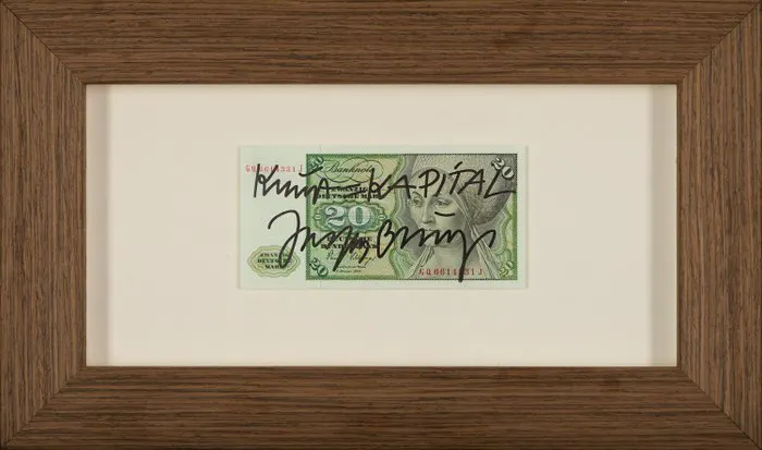 Joseph Beuys (1921-1986) - Signiert – 20DM-Geldschein...