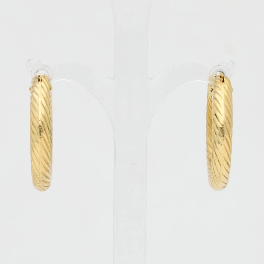 Earrings - 18 kt. Yellow gold - Hoop earrings