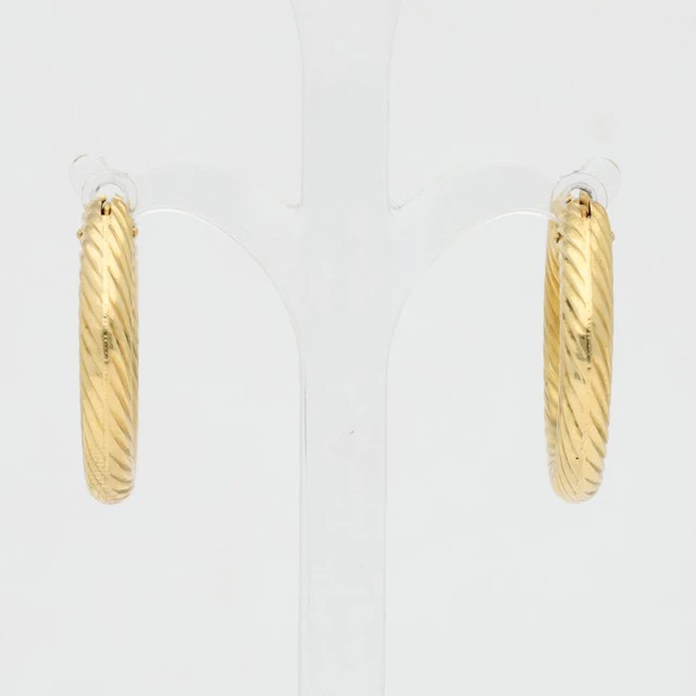 Earrings - 18 kt. Yellow gold - Hoop earrings