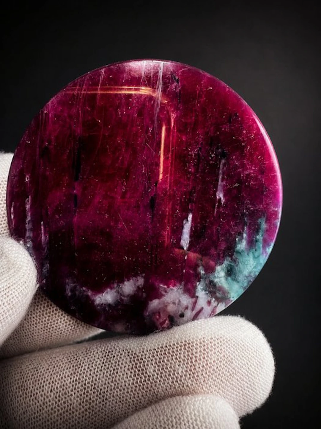 High Quality Ruby Round Disc – Polished Gemstone with...