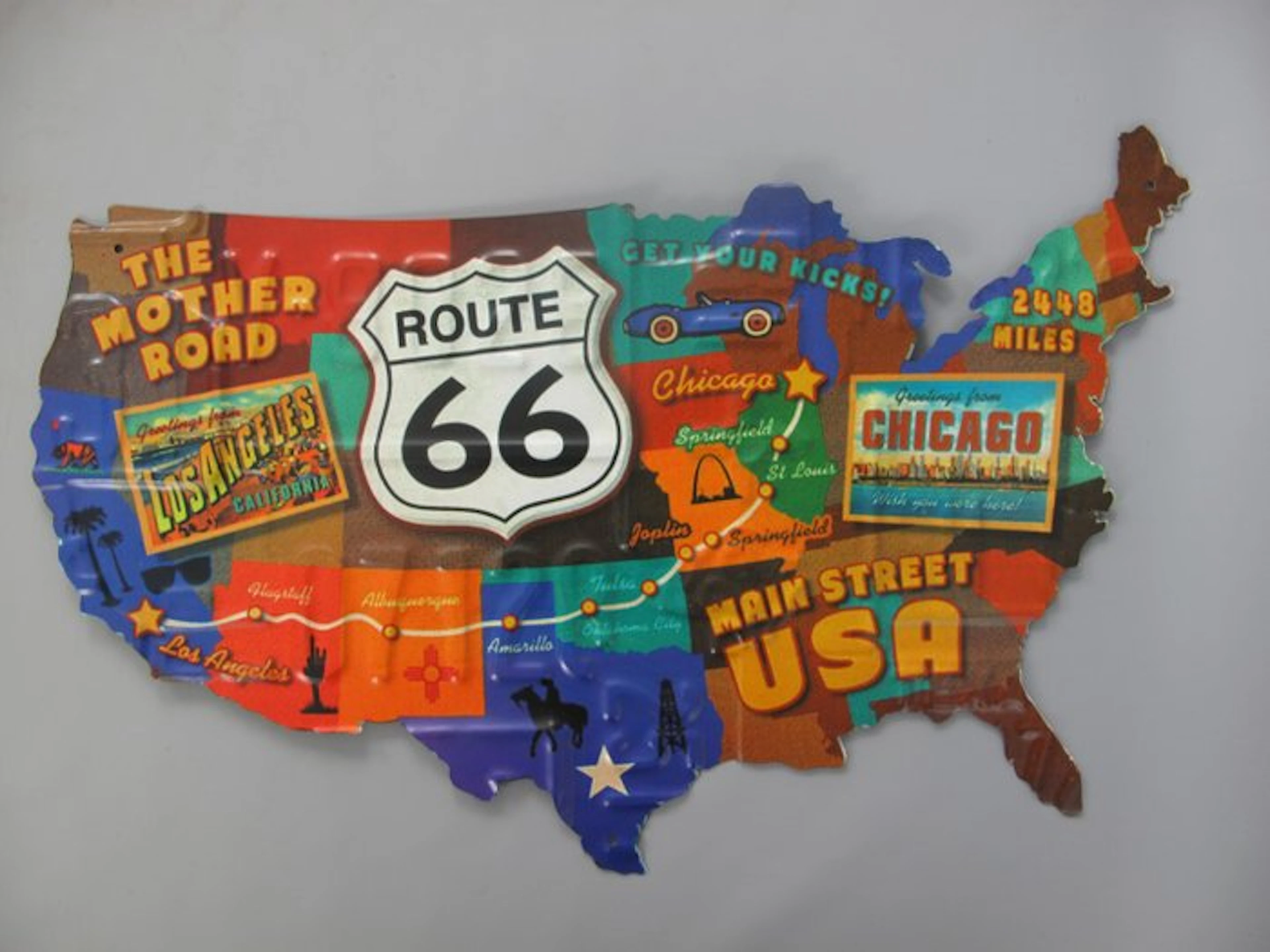 Sign - embossed coloured ROUTE 66 SIGN-United States - 2010