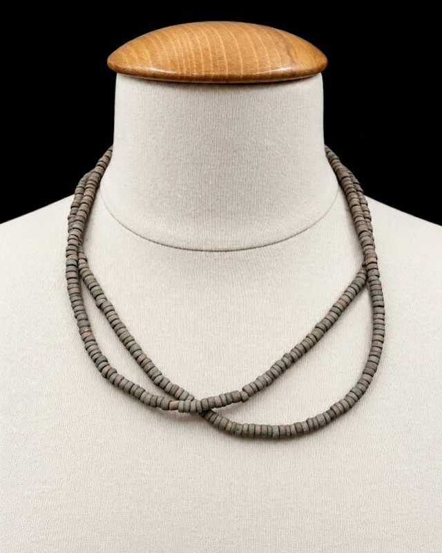 Ancient Egyptian Terracotta beaded necklace - 100 cm (No reserve price)