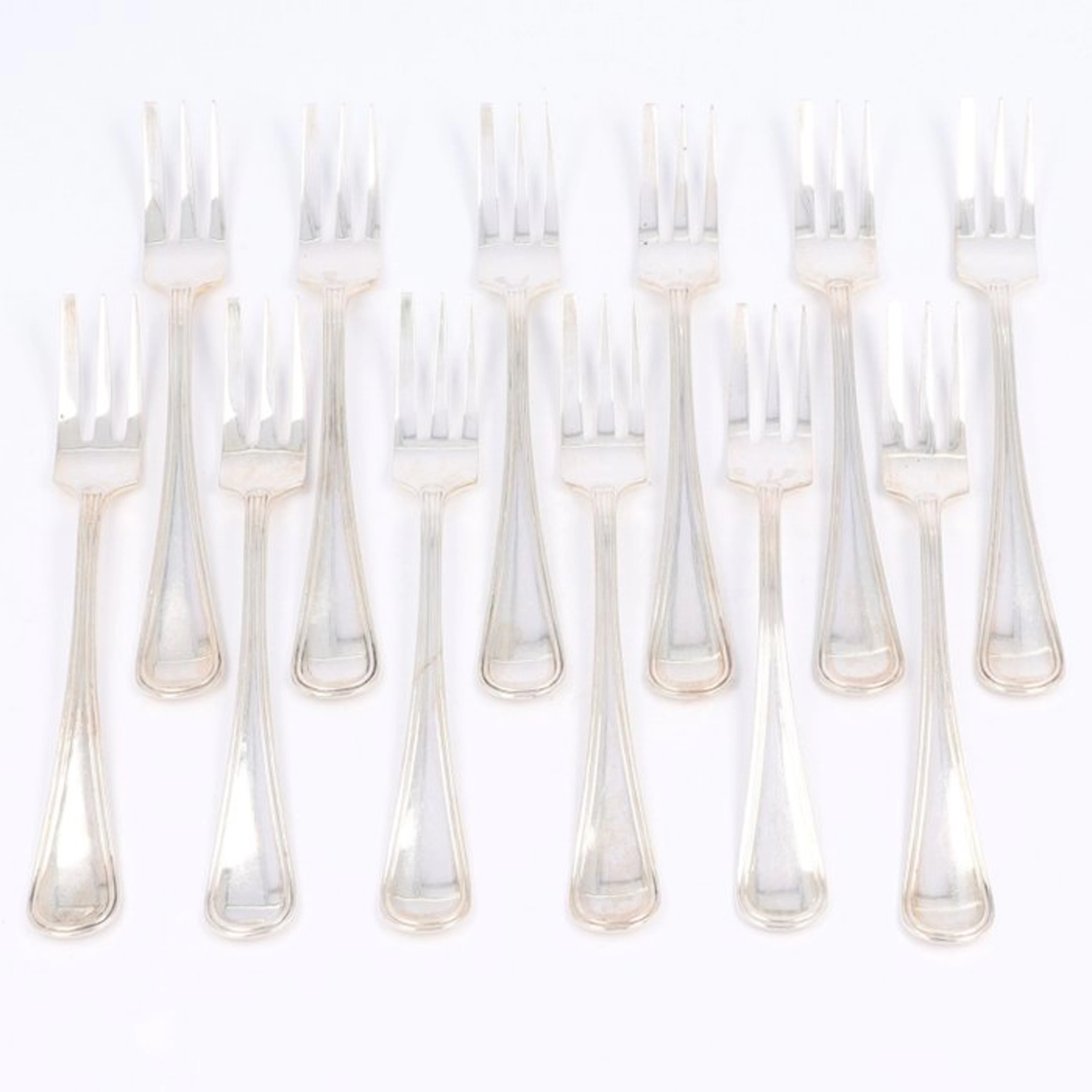 J.M. van Kempen & Zn. - Hollands Rondfilet - Cake fork (12) - .833 silver