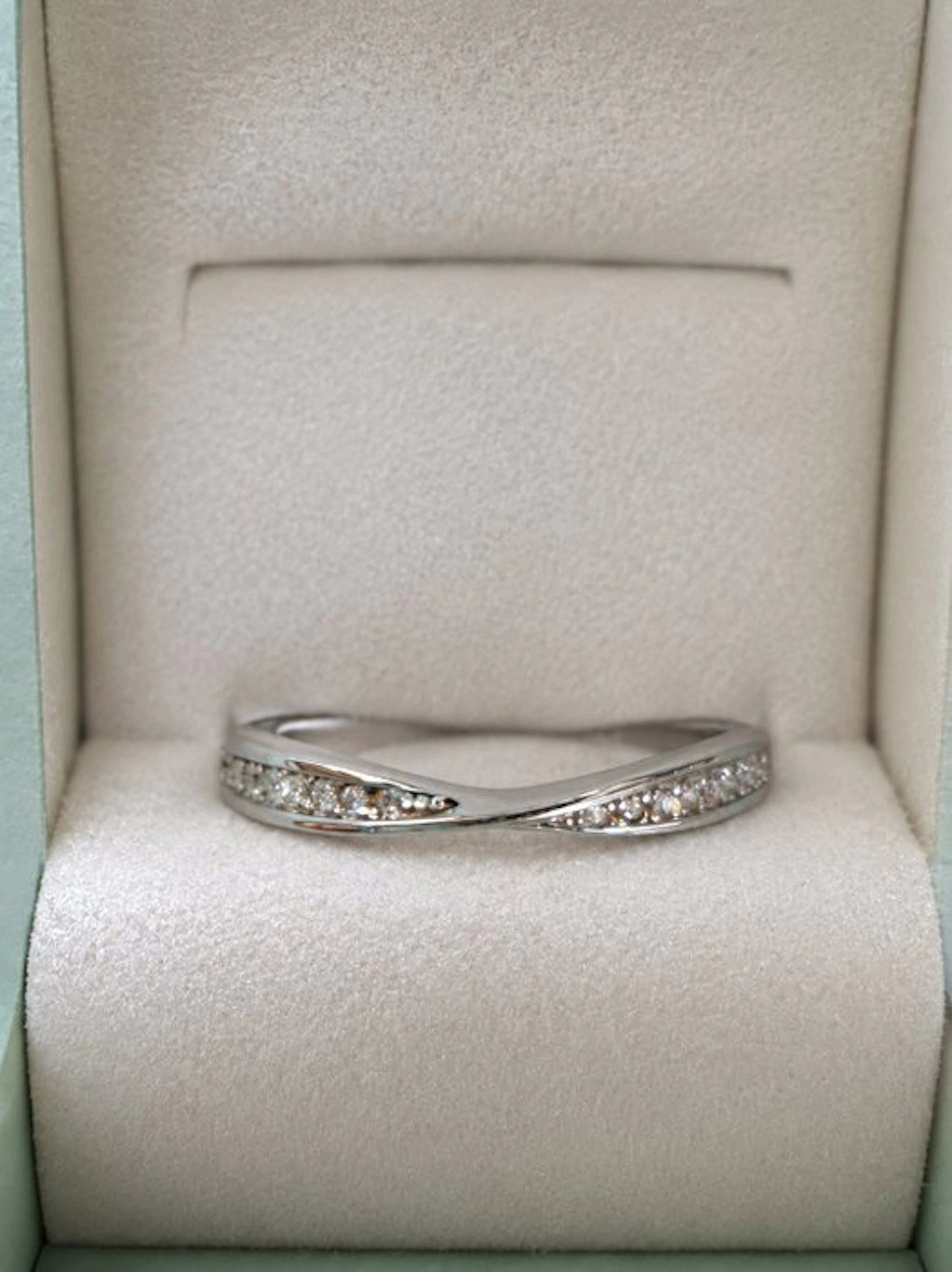 No reserve price - Ring Platinum - Diamond