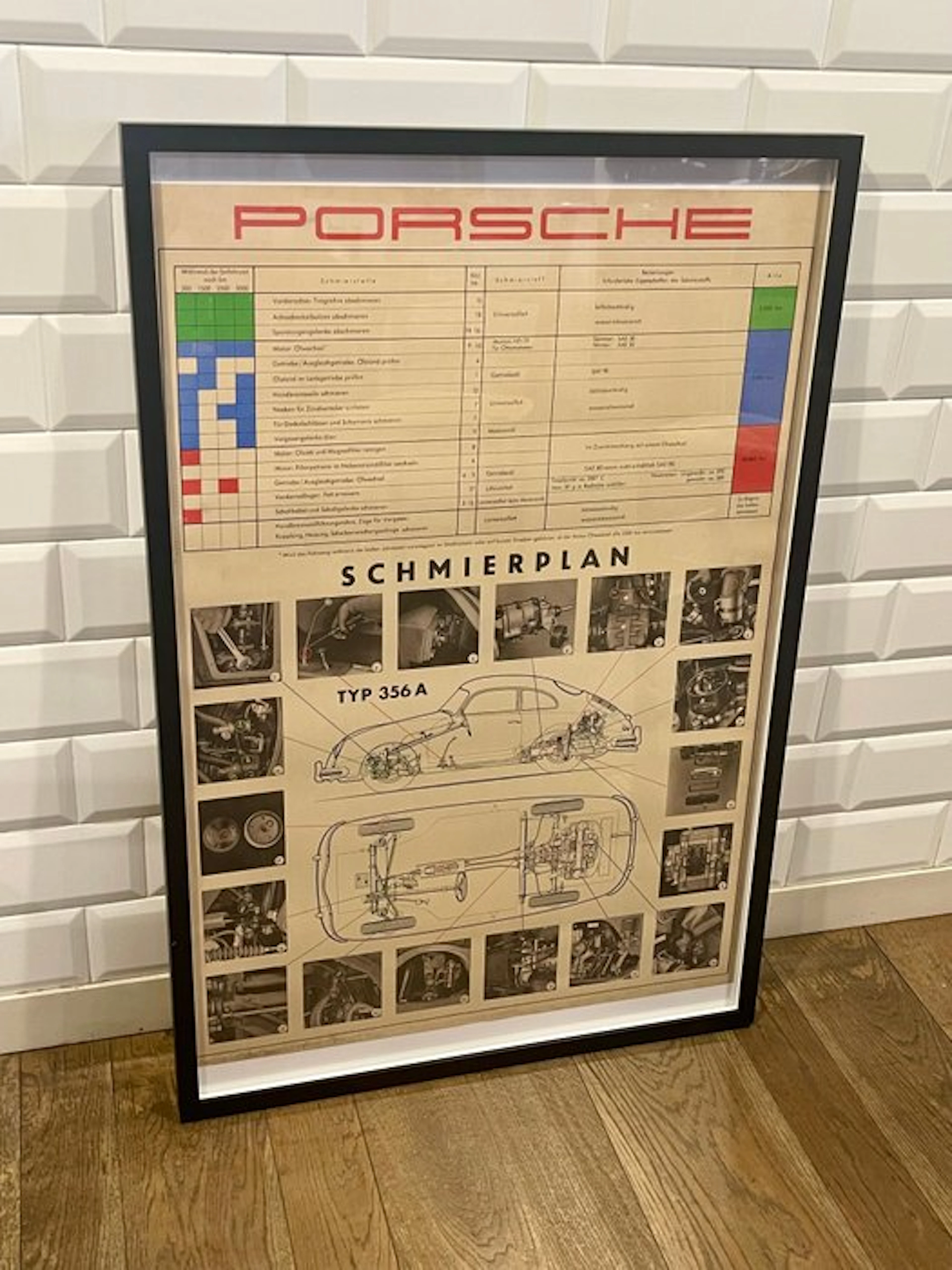 Porsche 356 - Lubrication Diagram - Frame - Design