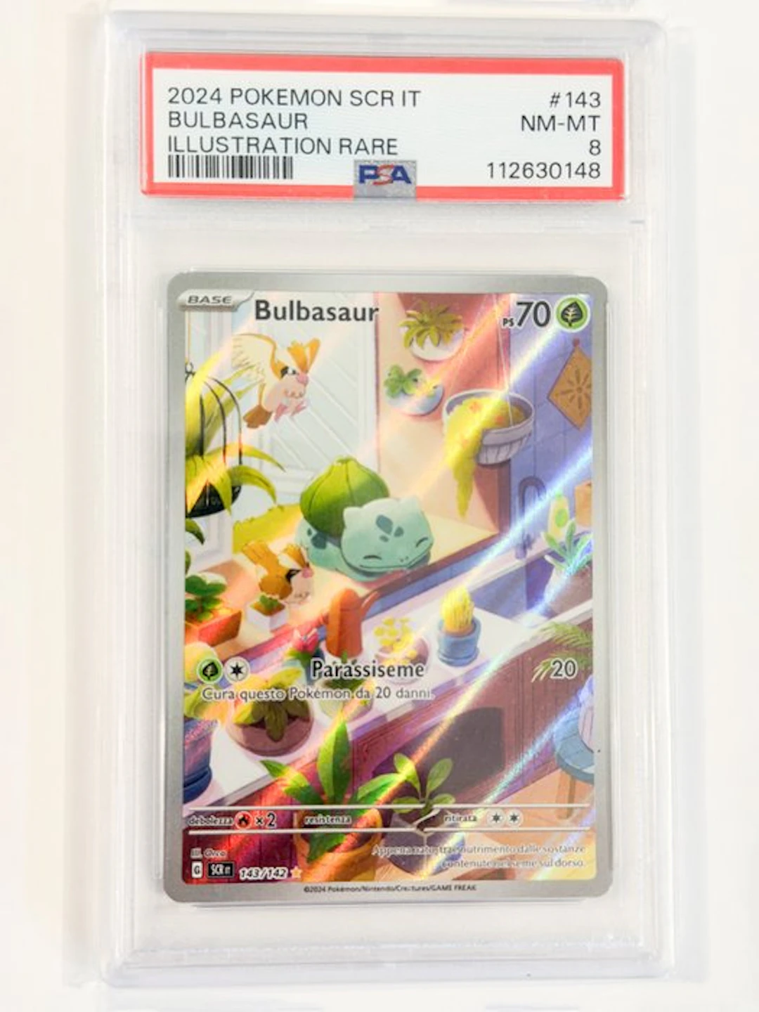 Pokémon - 1 Graded card - Bulbasaur 143 - PSA 8 - Scarlet...