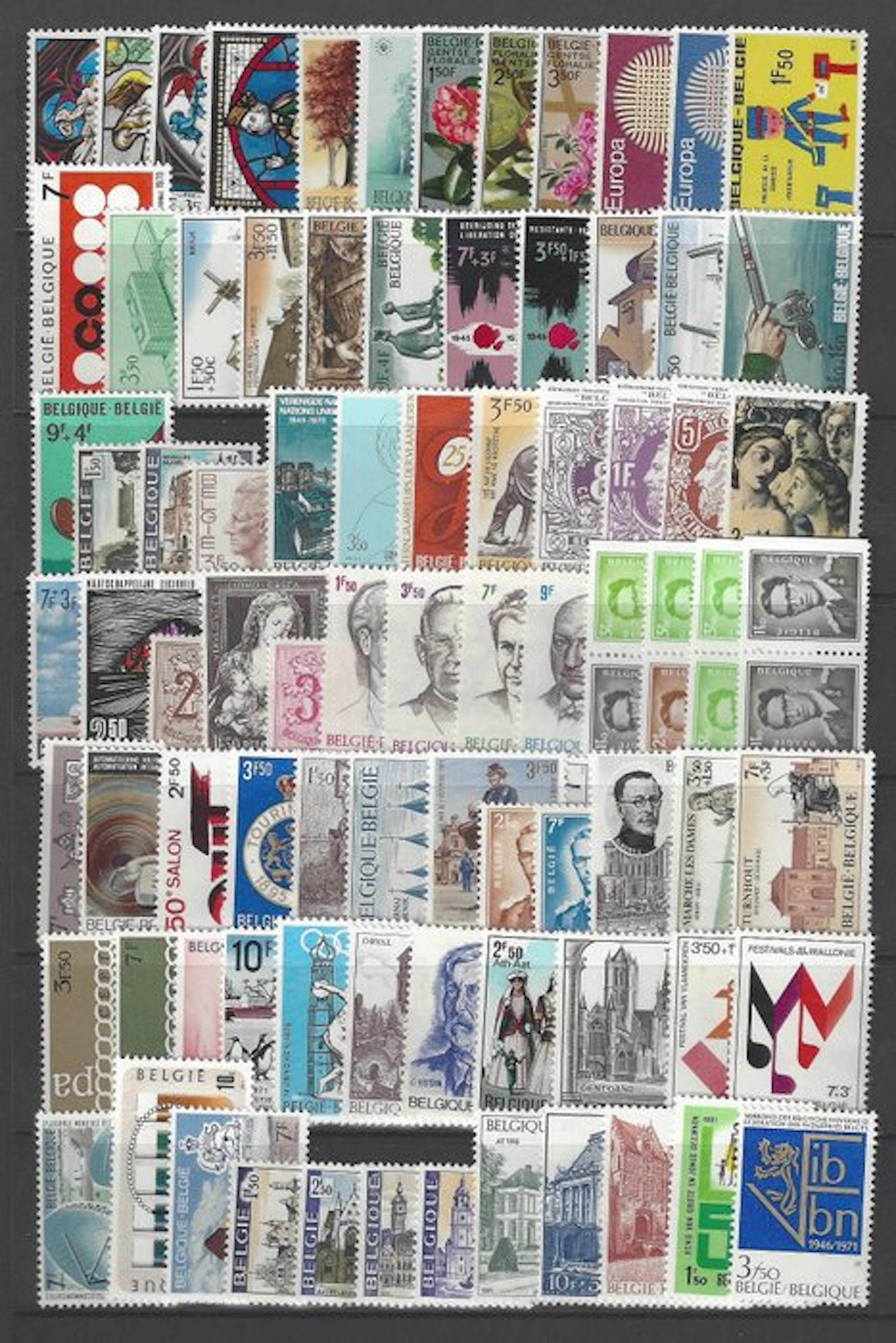 Belgium 1970/1984 - 15 complete issues with blocks and...