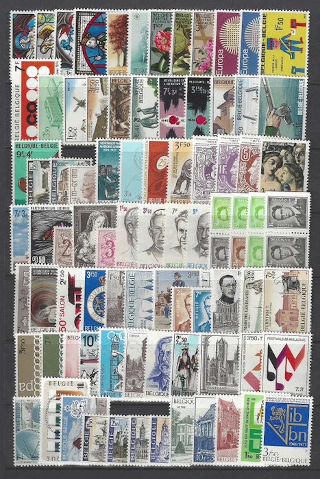 Belgium 1970/1984 - 15 complete issues with blocks and...