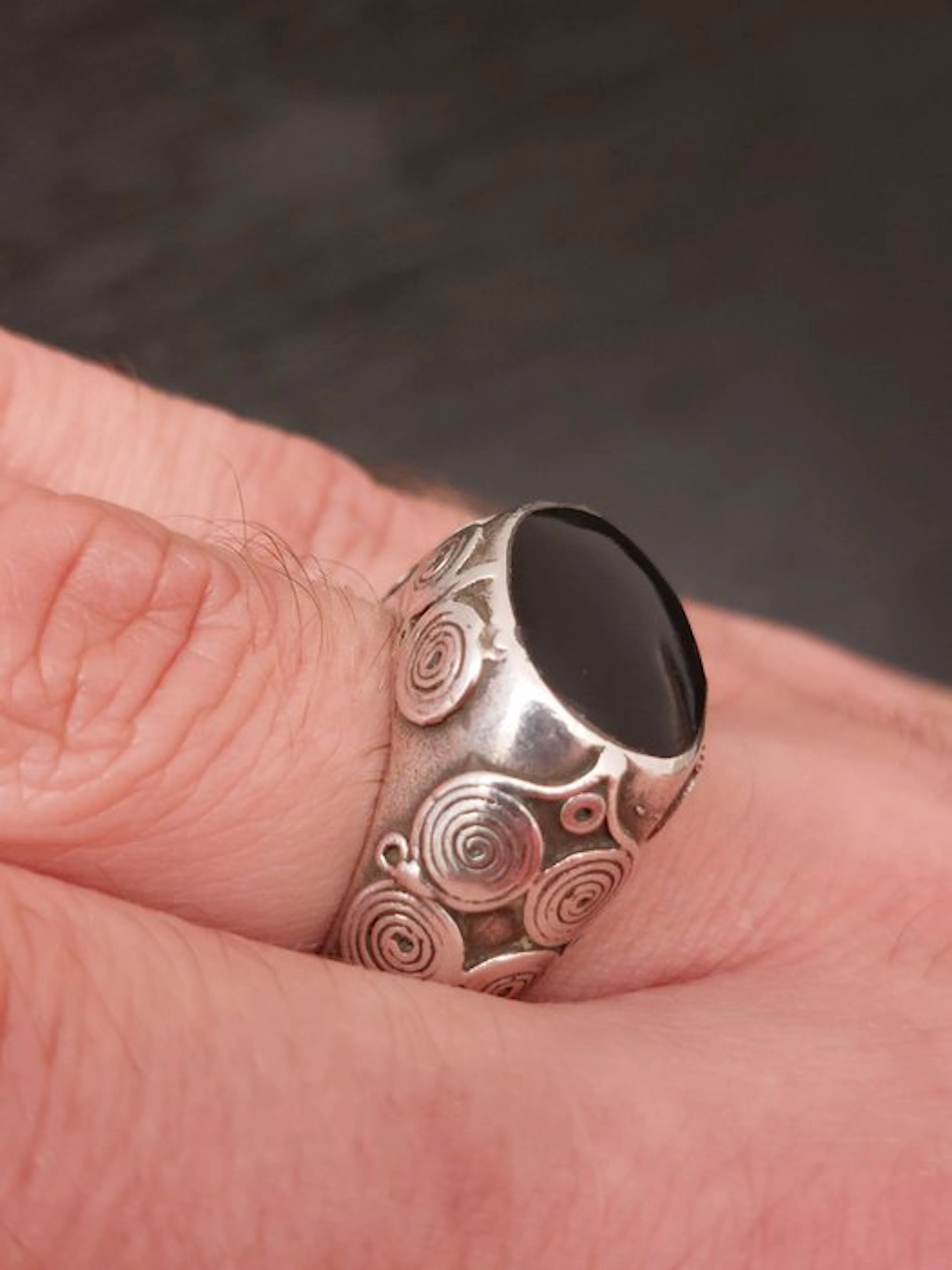 Onyx - Silver - Ring