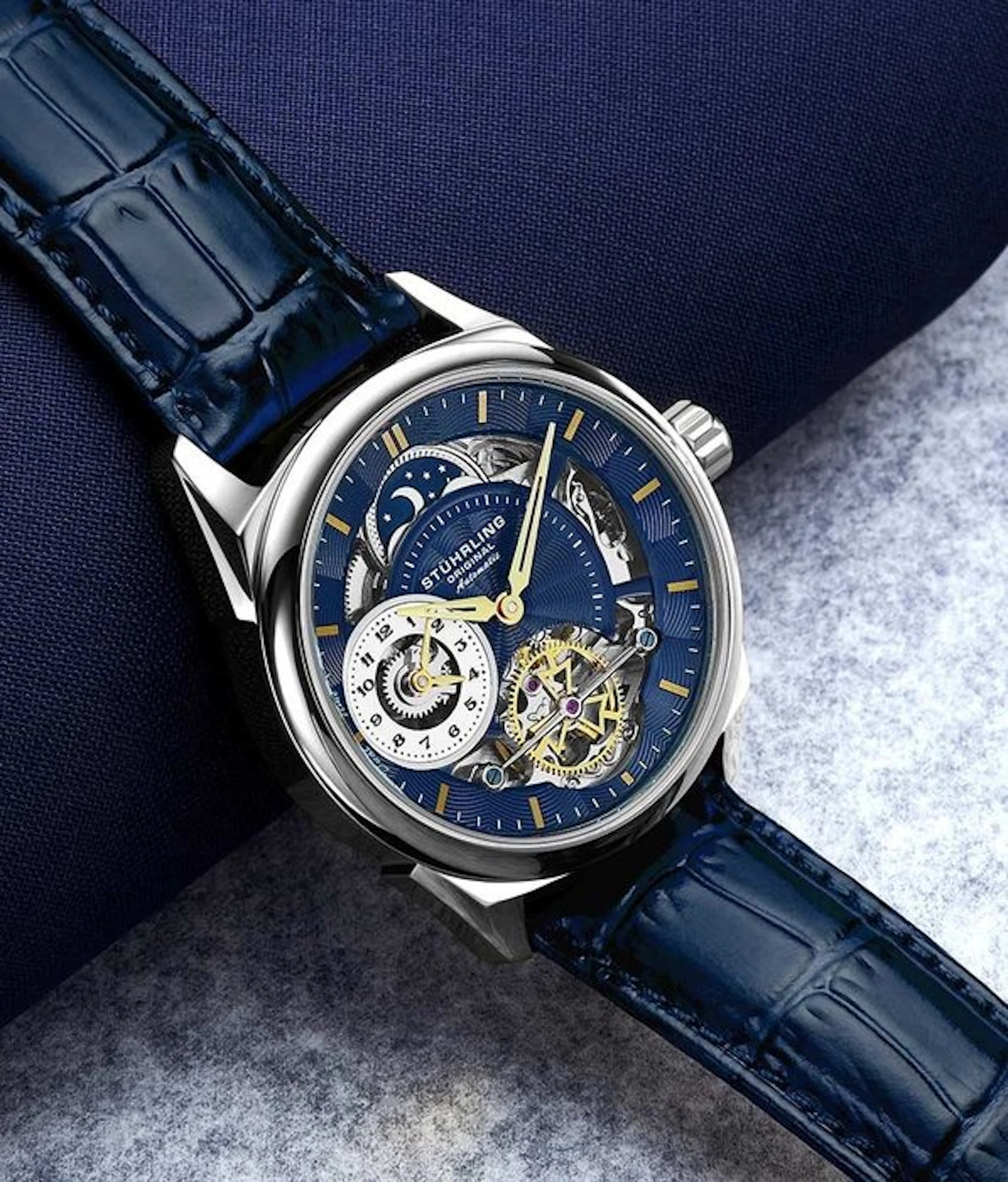 Stührling Original - Automatic - PRESIDIA - Moon Sun...