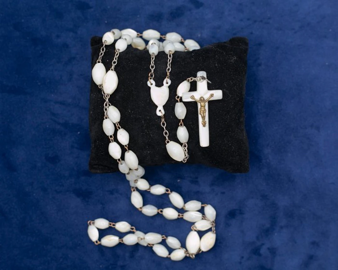 Rosary - Bethlehem rosary in mother-of-pearl – Holy Land...