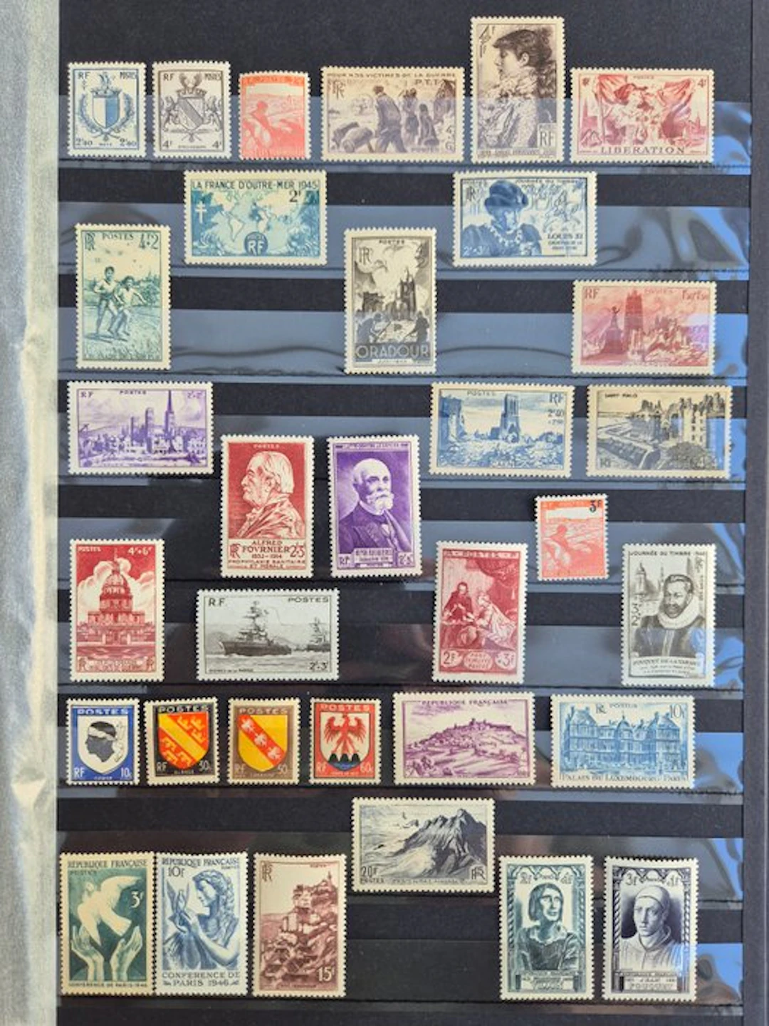 France 1945/1959 - Collection of stamps "Modern" from no