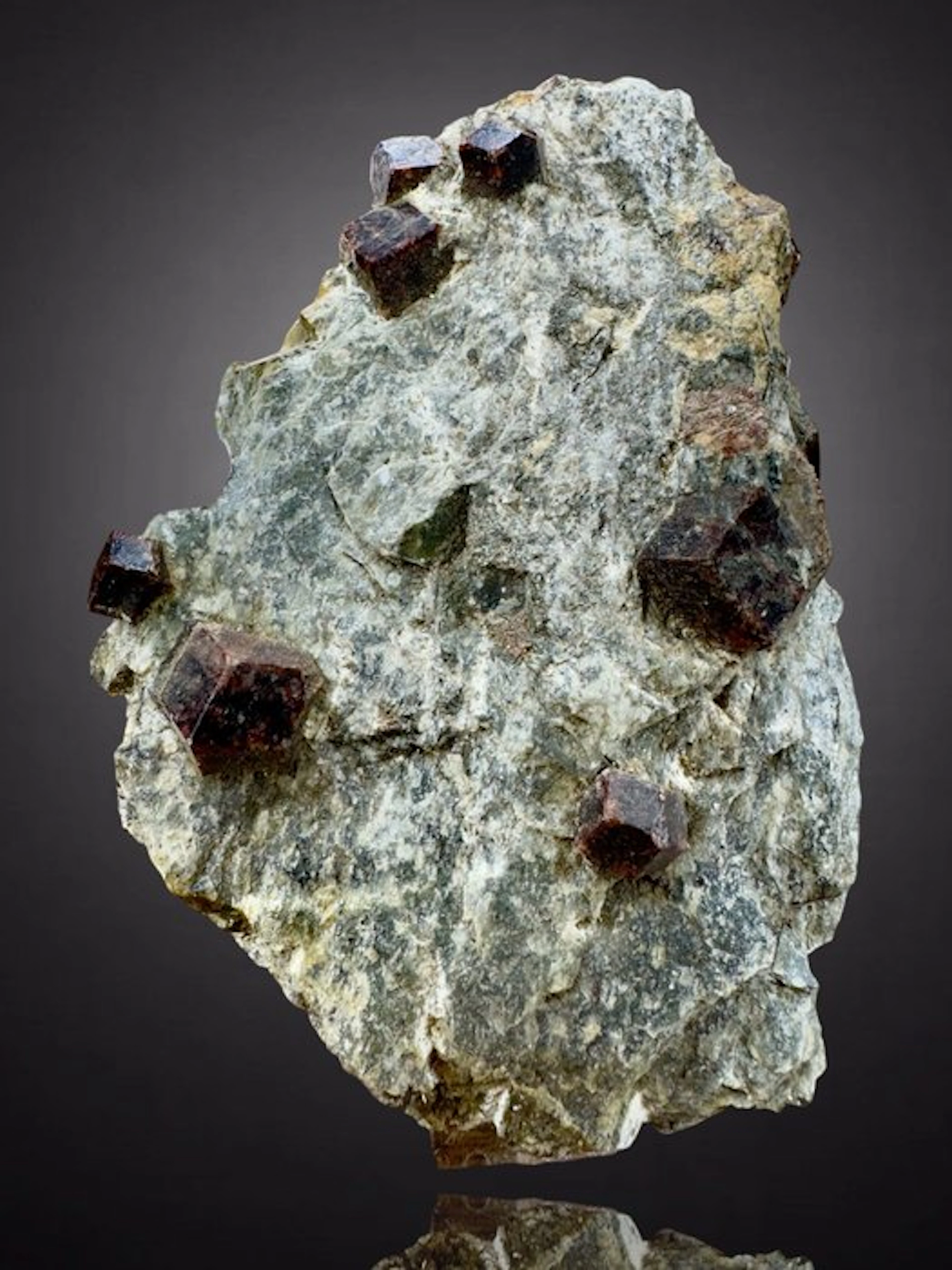Almandine garnet crystals on matrix Former private...
