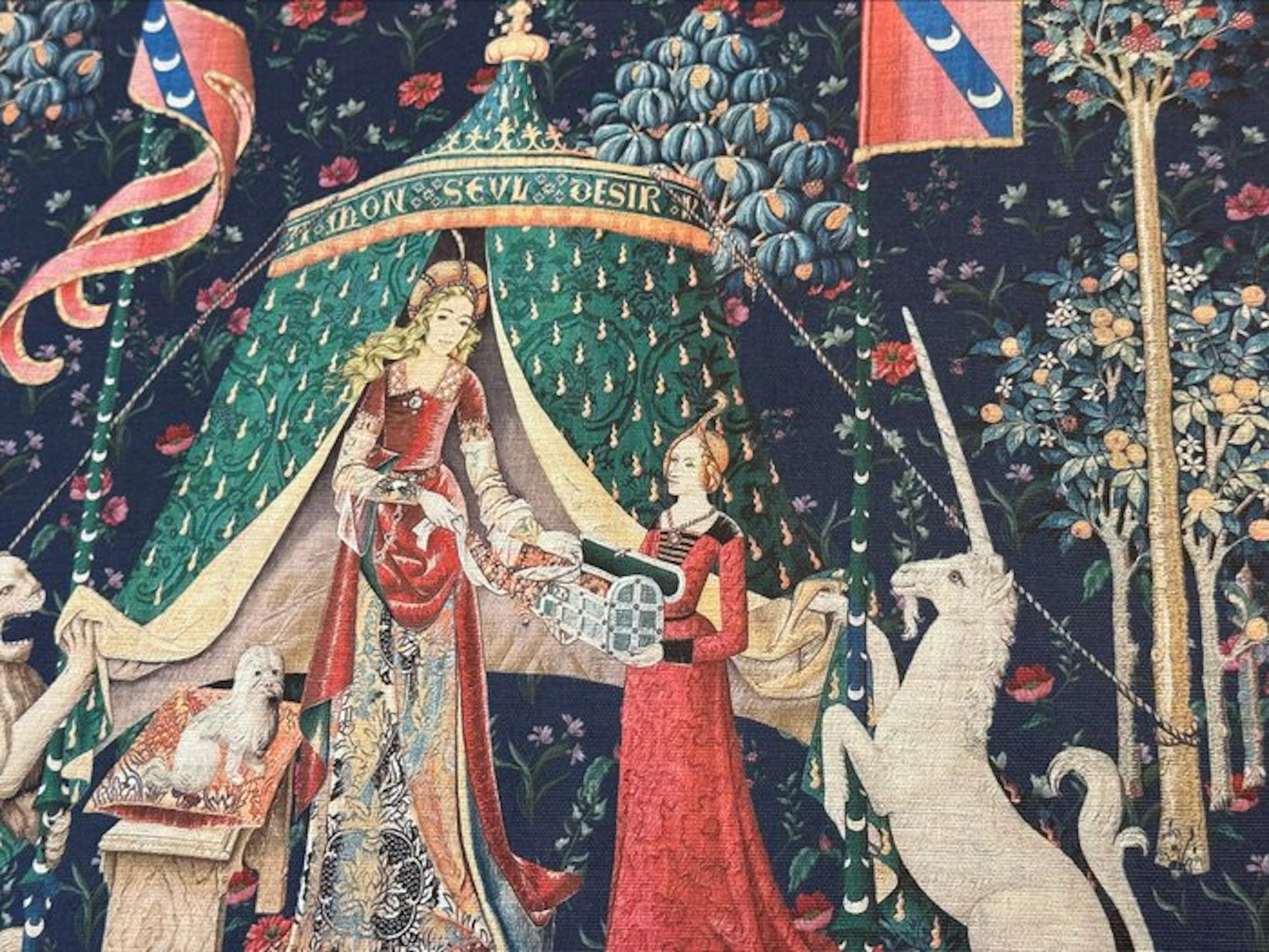 The Unicorn's Enchanted Garden - Upholstery fabric - 3 cm - 2.8 cm