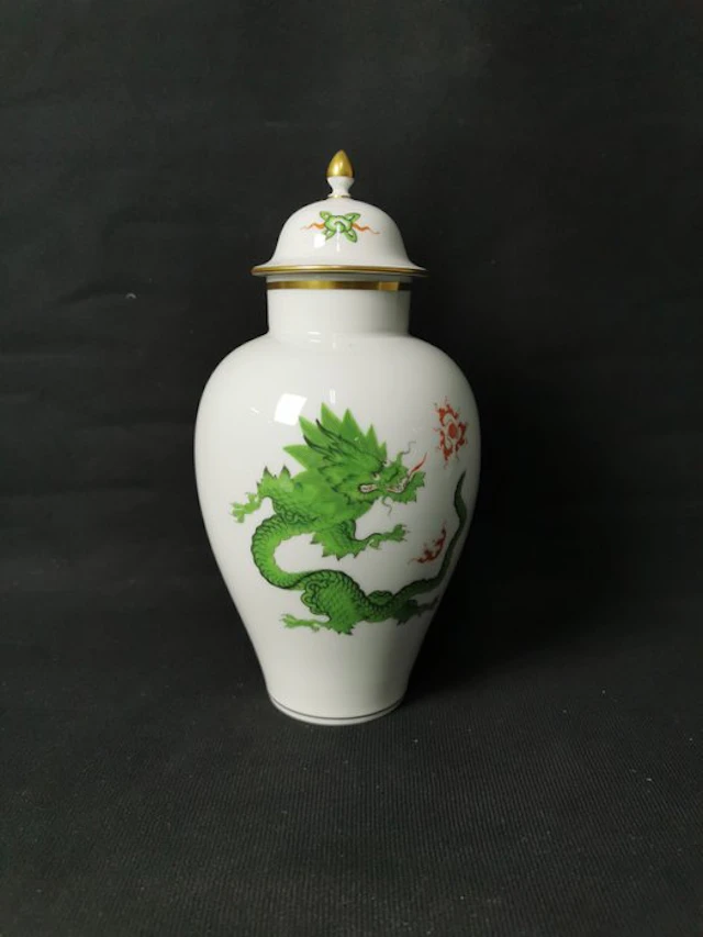Meissen – Vaso con coperchio in porcellana