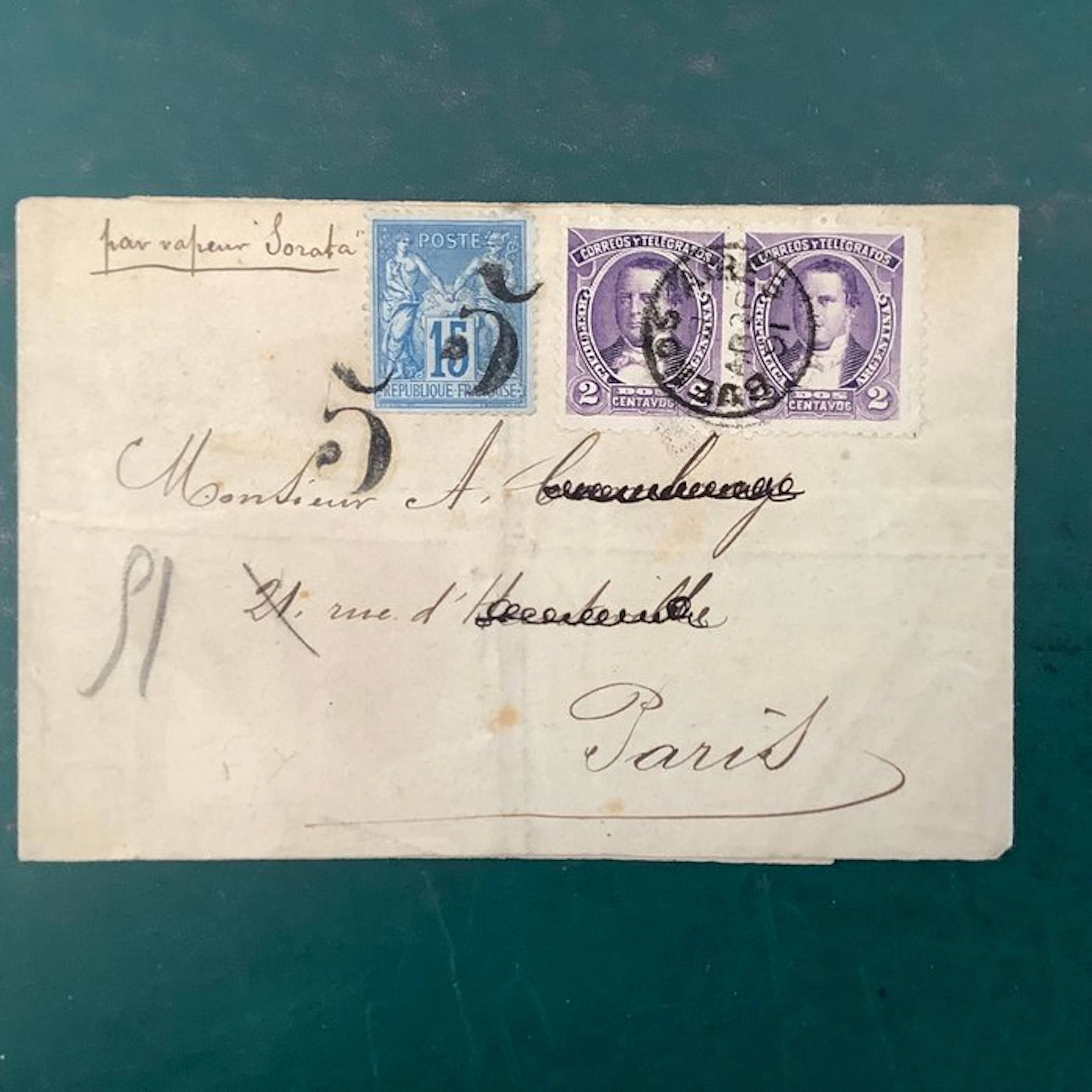 Argentina 1872 - Newspaper wrapper shipped from Argentina...