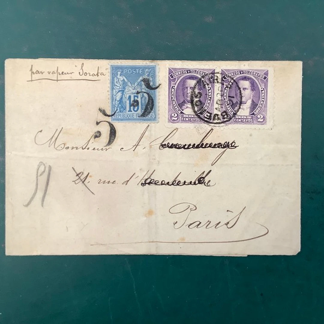 Argentina 1872 - Newspaper wrapper shipped from Argentina...