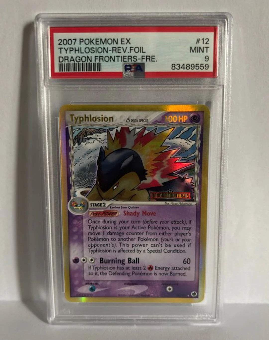 Pokémon - 1 Graded card - Typhlosion - PSA 9 - EX - EX Dragon Frontiers