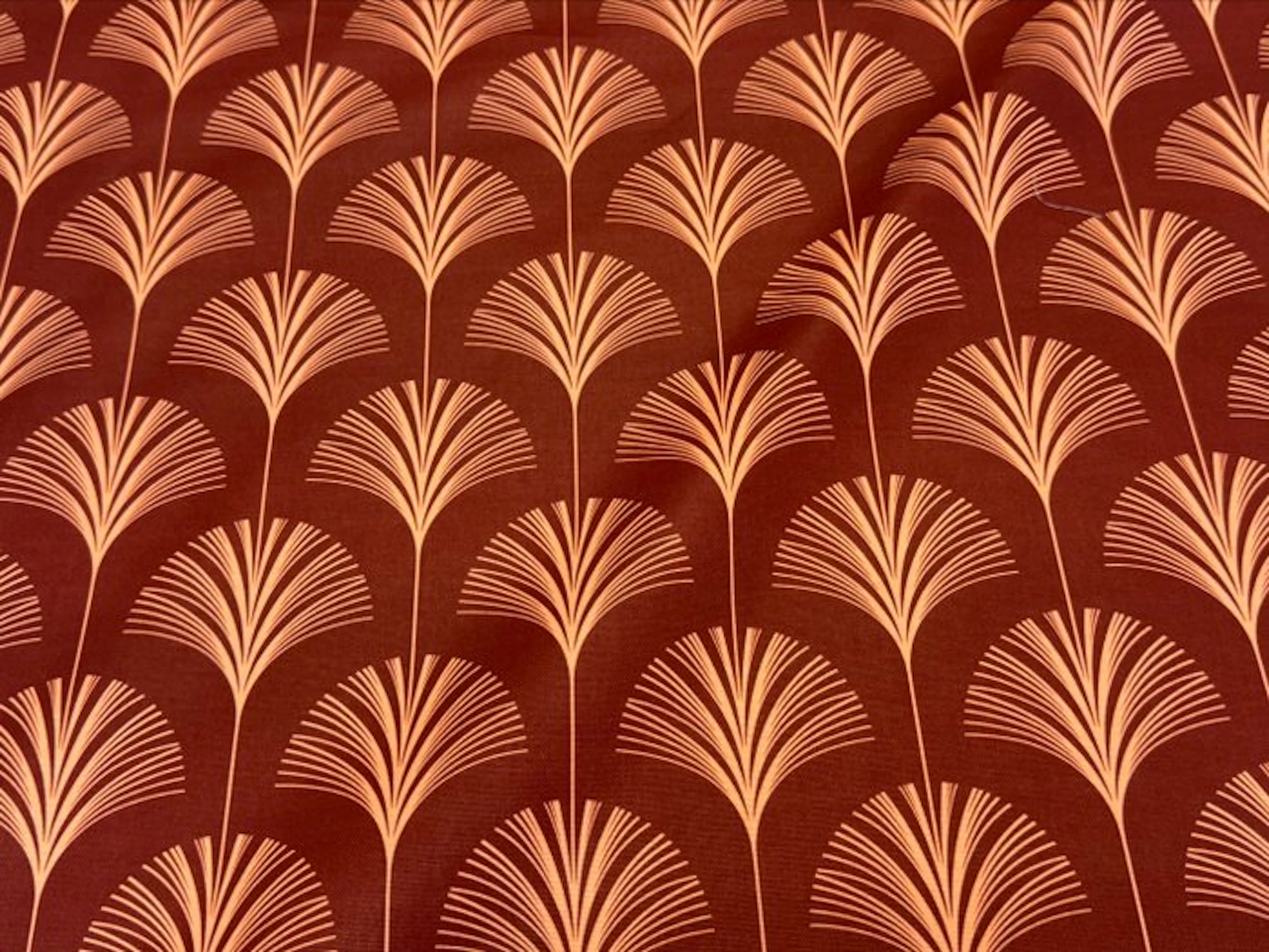 GCFabrics – Cotton Upholstery Fabric with Art Deco Fan...