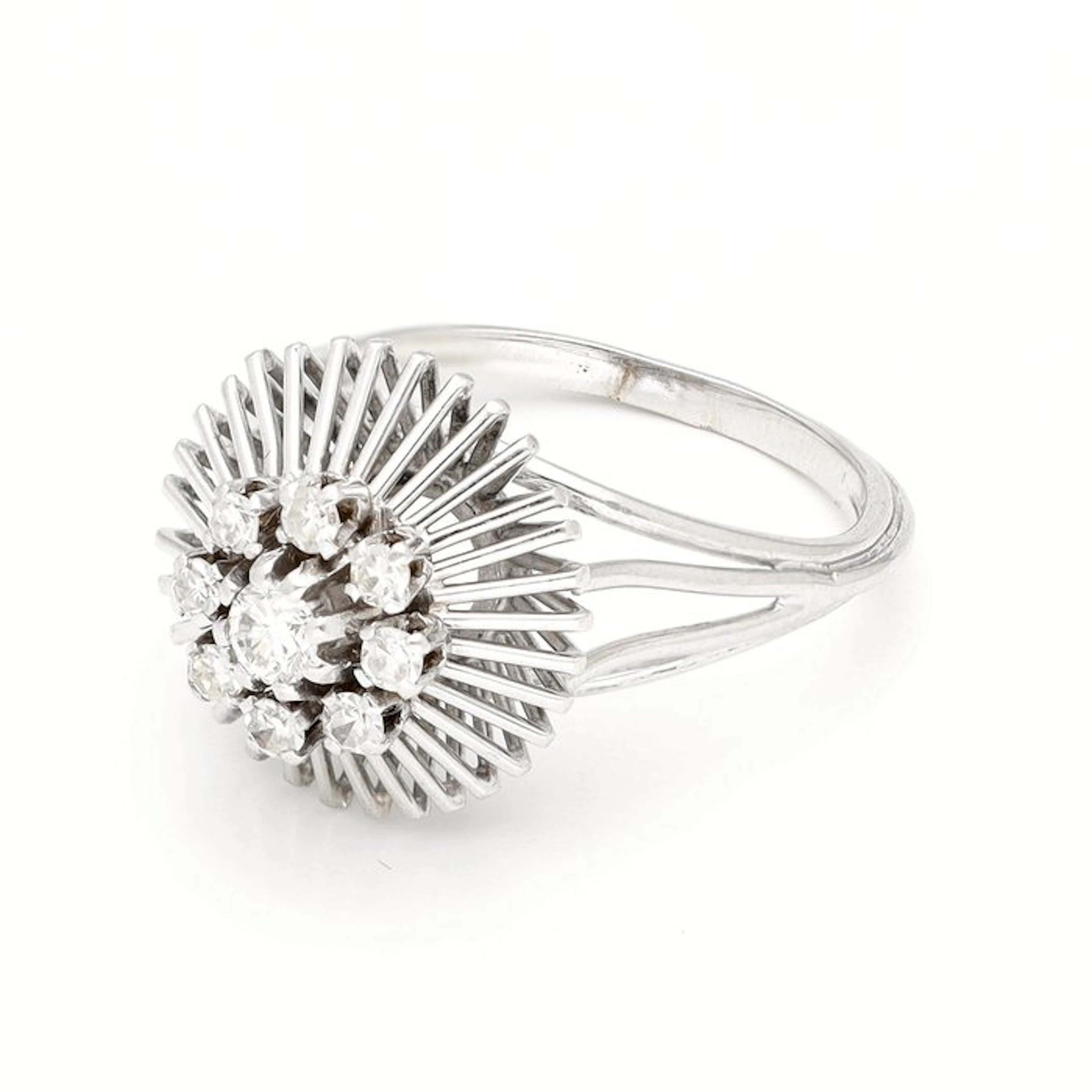 Ring - 18 kt. White gold Diamond (Natural)