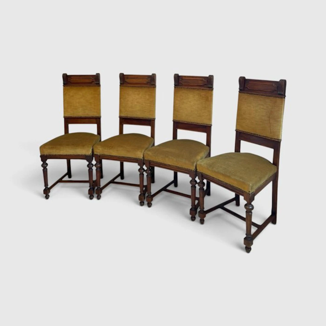 Chair (4) - Walnut - Victorian era