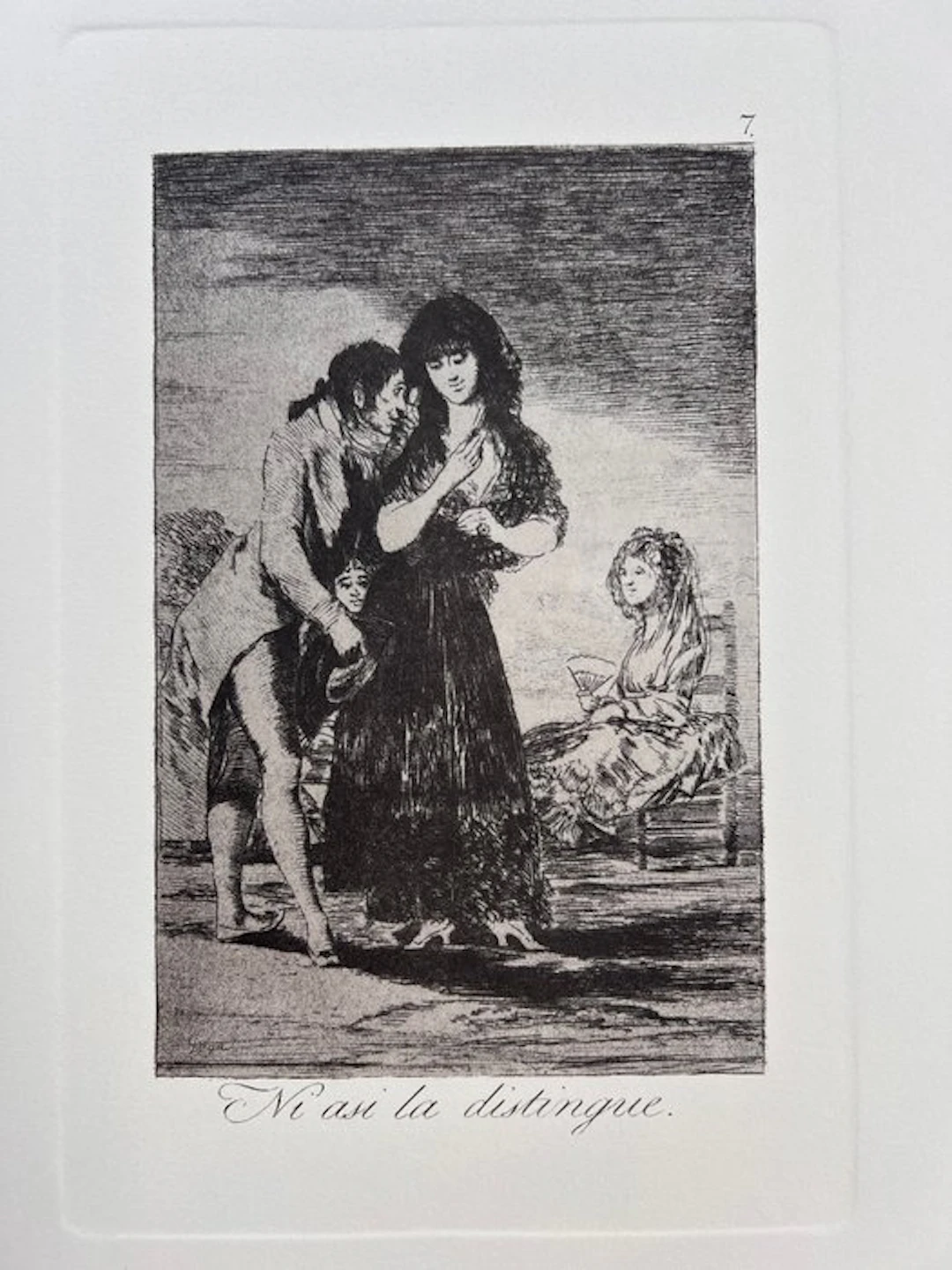 Francisco De Goya (1746-1828) - 4 etching from Los Caprichos 7, 8, 22, 55