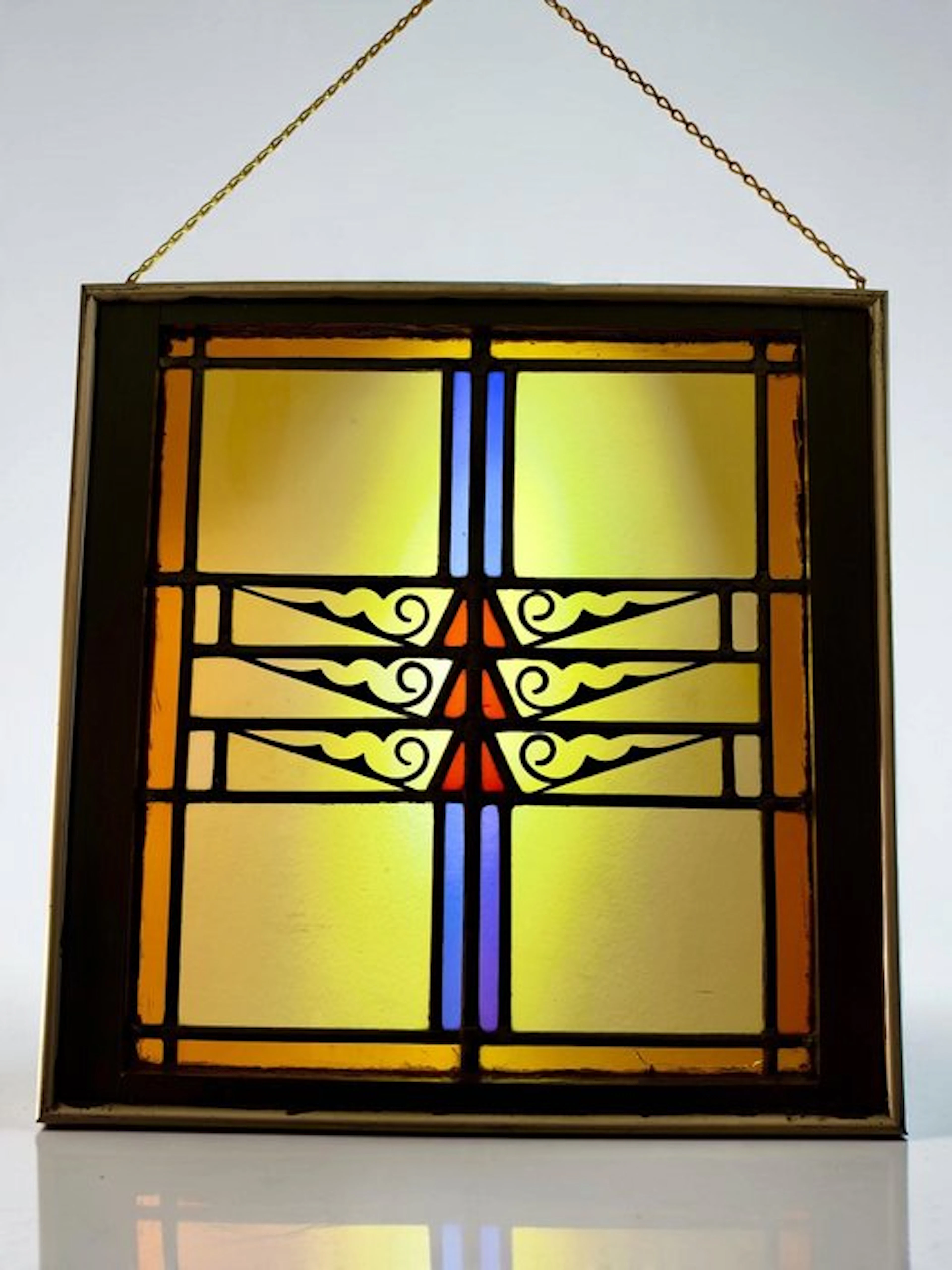 Jugendstil Stained glass window - 1900-1910