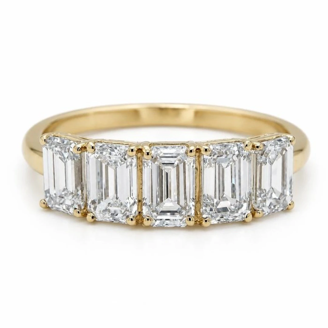 No reserve price - Ring - 14 kt. Yellow gold - 2.31ct. tw. Diamond (Lab-grown)