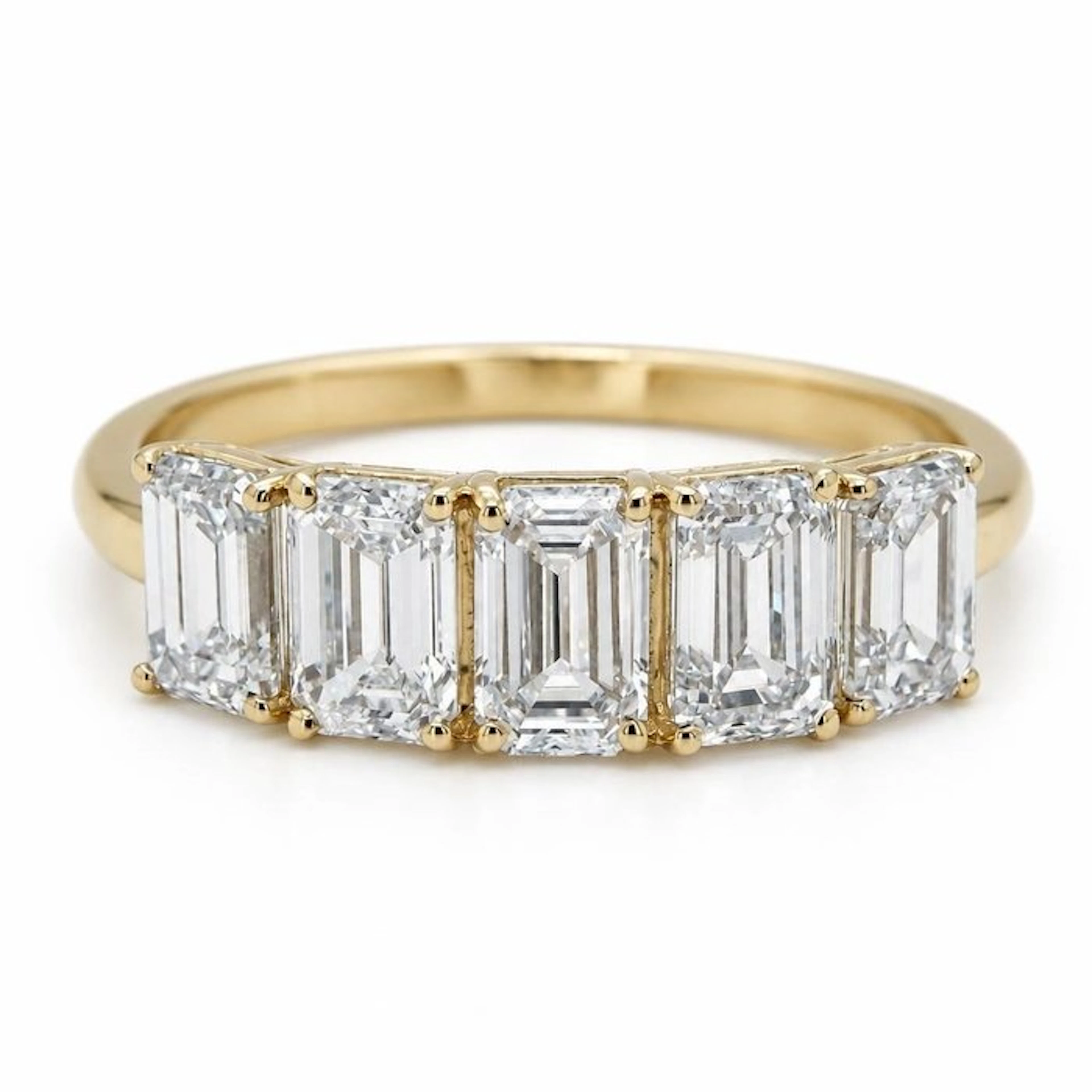 No reserve price - Ring - 14 kt. Yellow gold - 2.31ct. tw. Diamond (Lab-grown)