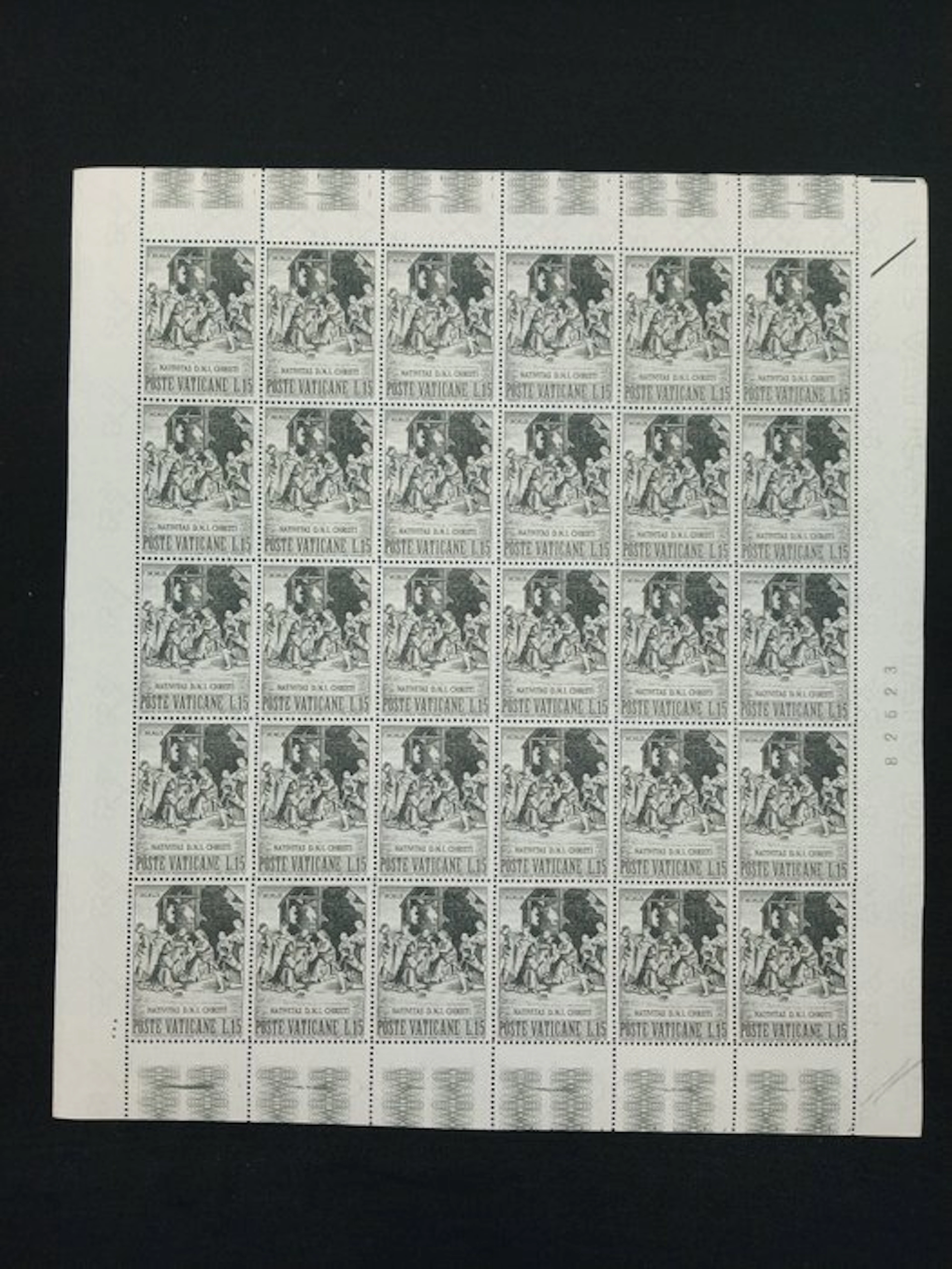 Vatican City - Set of 50 full sheets of new rubber, VAT included, A1