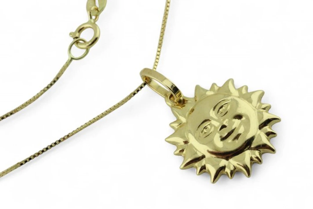 Necklace with pendant - 18 kt. Yellow gold