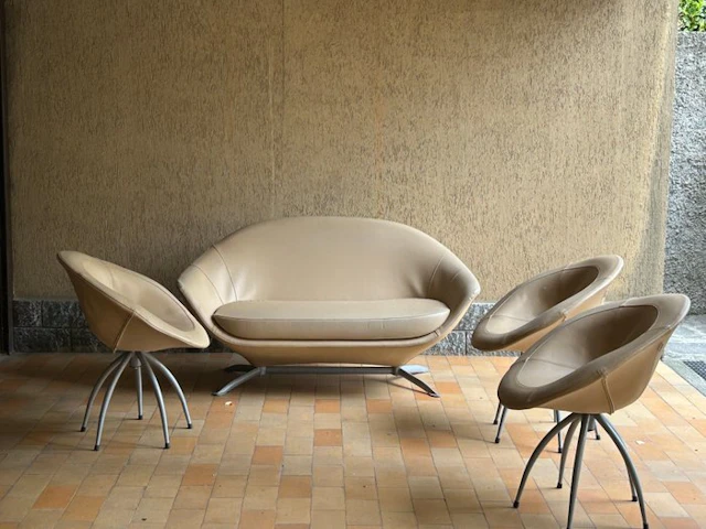 Salcon Salotti - Seating group (4) - Synthetic leather...