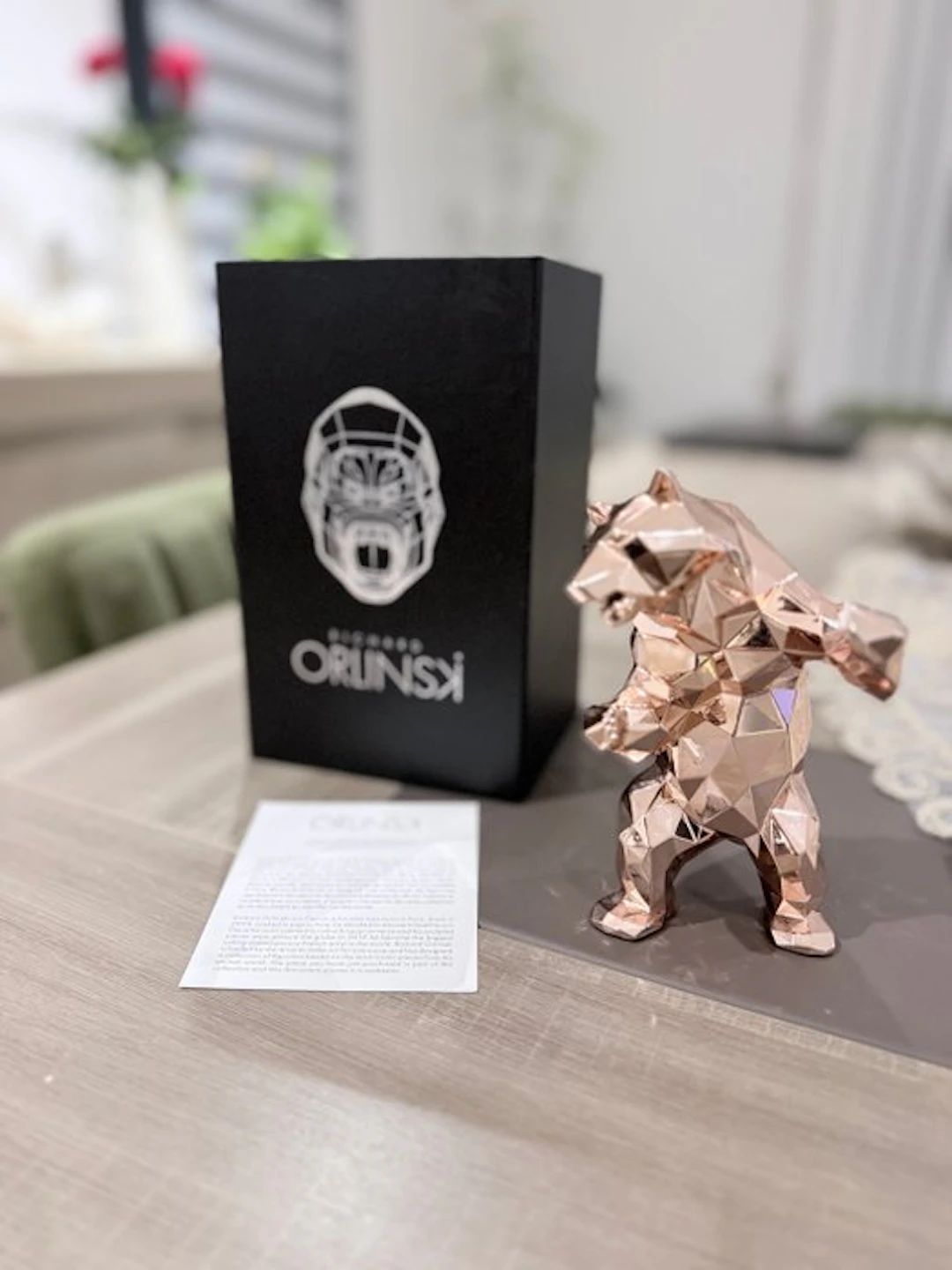 Richard Orlinski (1966) - Bear Spirit (Gold Pink Edition)