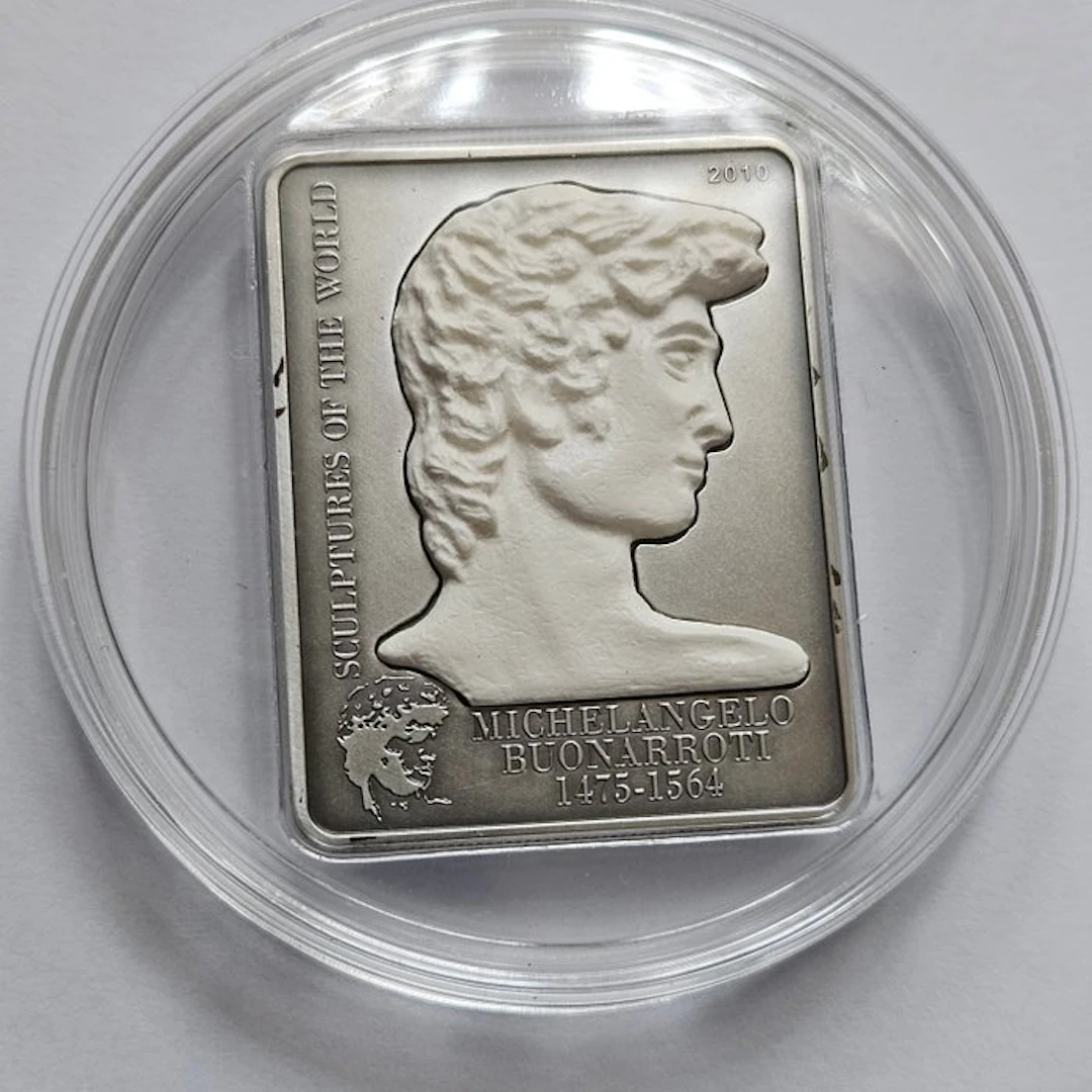 Cook Islands. 5 Dollars 2010, Michel Angelo, Antique finish (No reserve price)