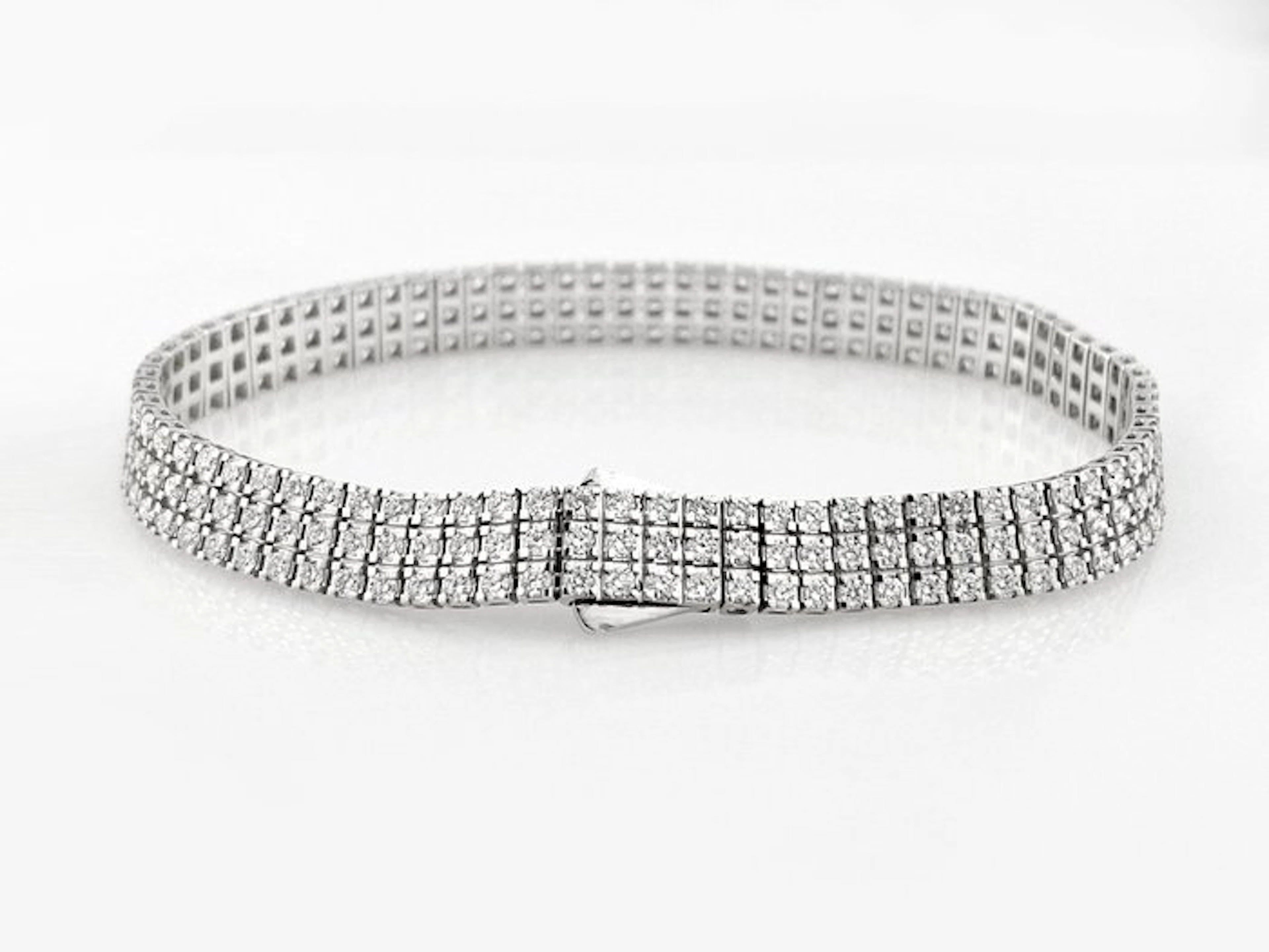 Bracelet - 14 kt. White gold - 5.07ct. tw. Diamond (Lab-grown)