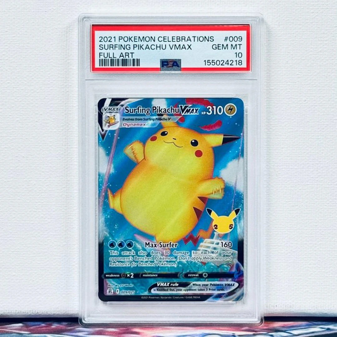 Pokémon Graded card - SURFING PIKACHU VMAX #009 2021...