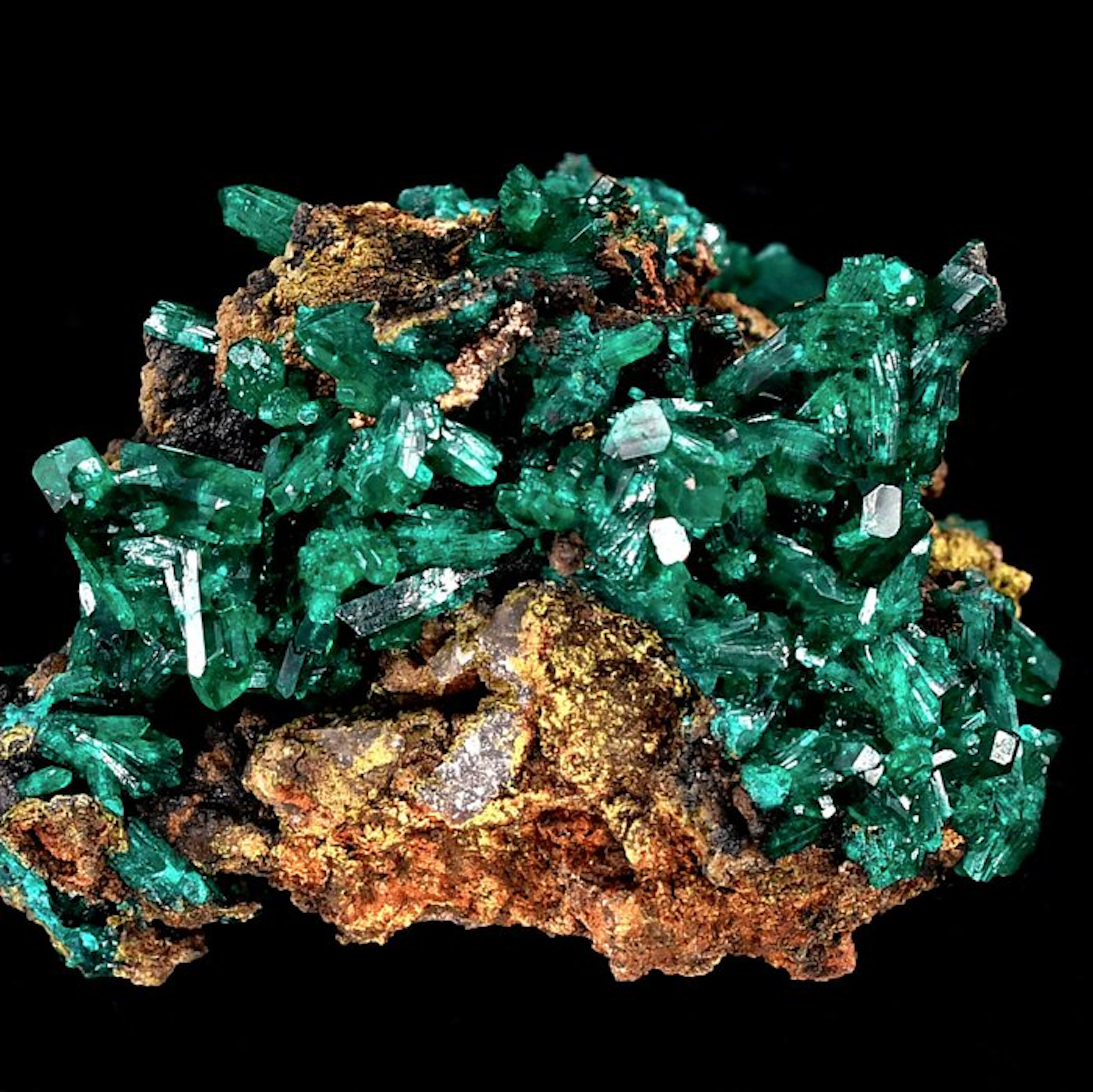 High quality deep green Dioptase from DR Congo - Height...