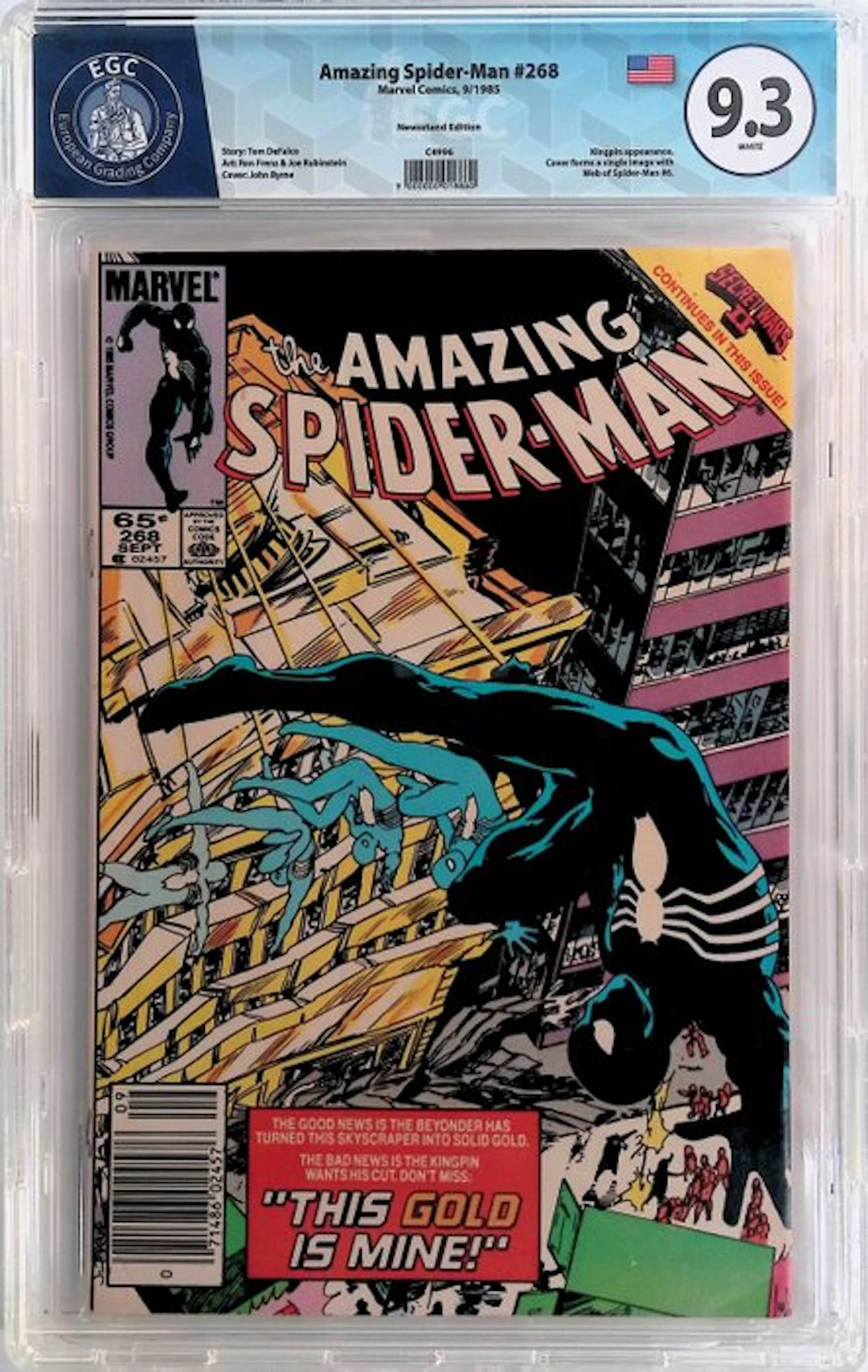 Amazing Spider-Man #268 - EGC 9.8 - 1 Graded comic - First edition - 1985