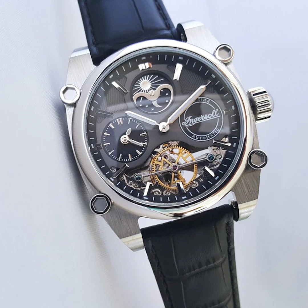 Ingersoll - Automatic - Moon Sun - Half Skeleton - Dual...