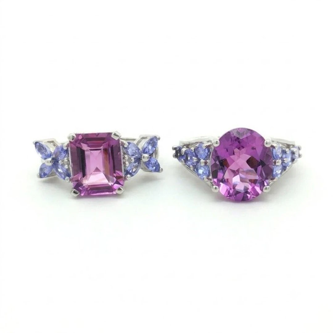 No reserve price - 2 piece jewellery set Silver - 8.93ct
