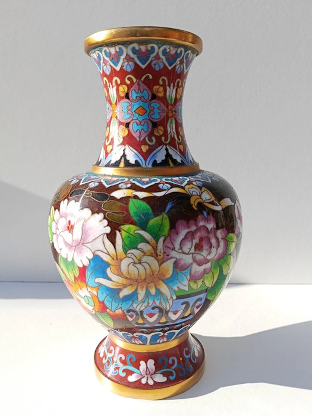 Vase - Enamel - Japan - Enamel Vase (No reserve price)