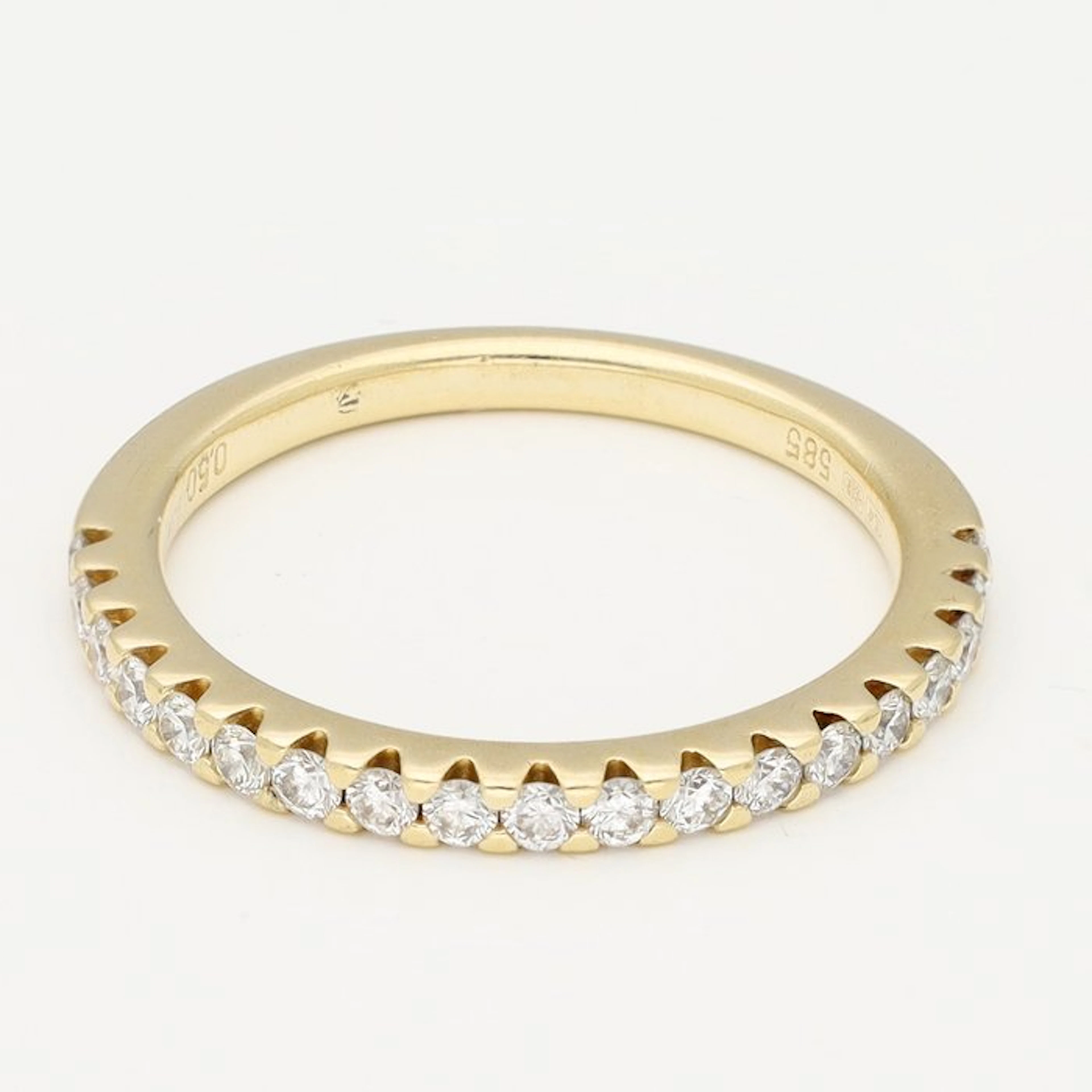 Ring - 14 kt. Yellow gold Diamond (Natural)